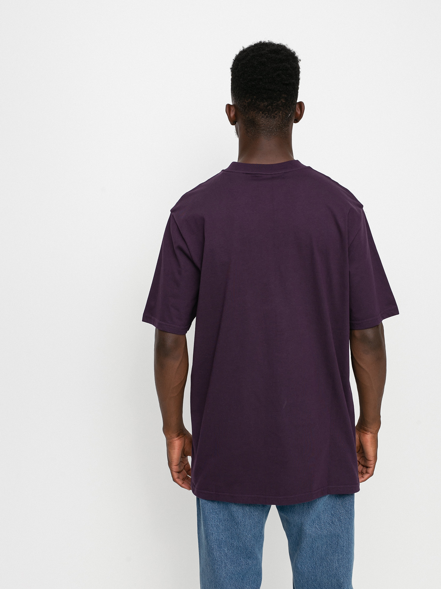 T-shirt Carhartt WIP Script (dark iris/cold viola)