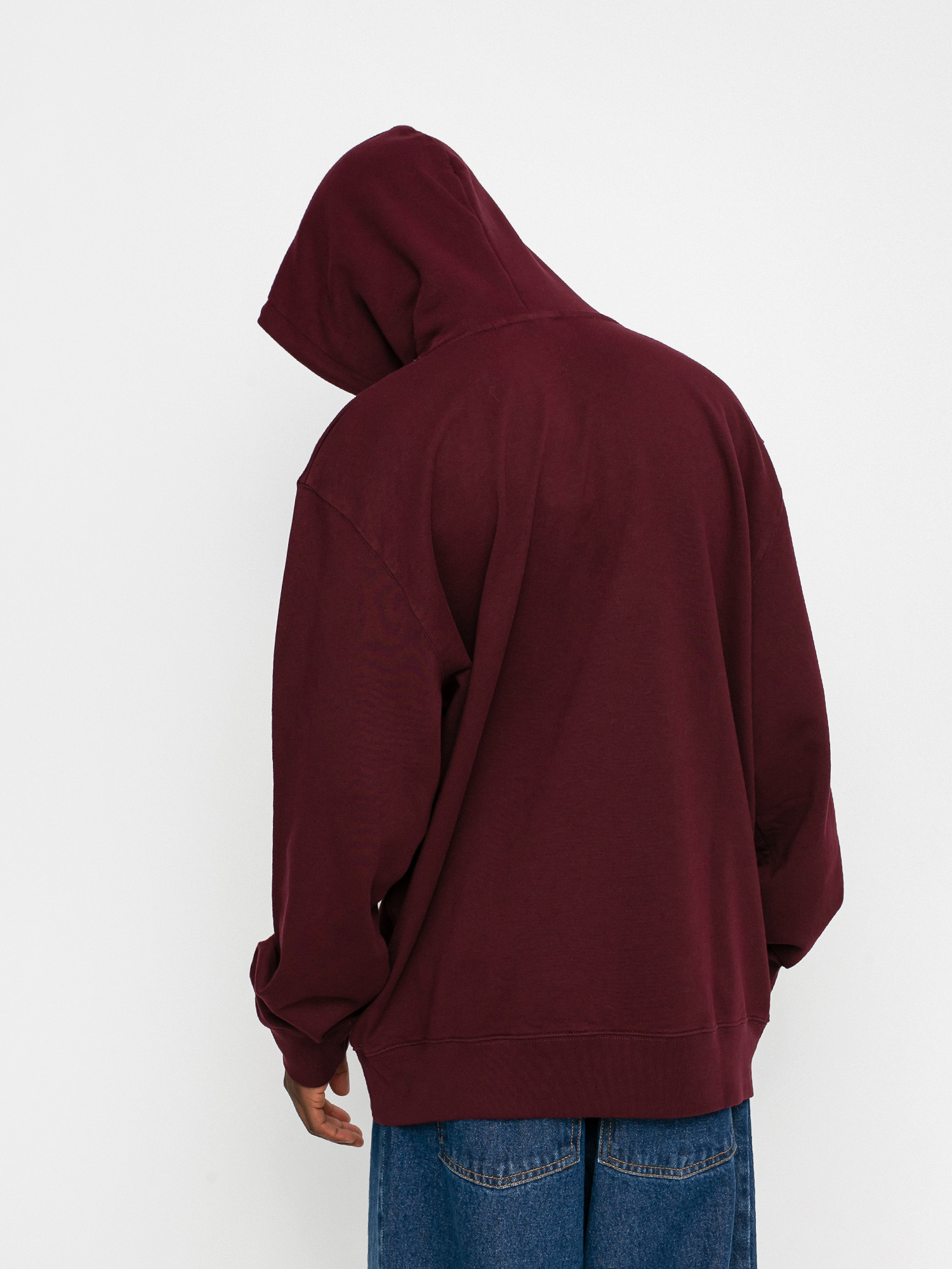 Bluza z kapturem Carhartt WIP University HD (wine/white)