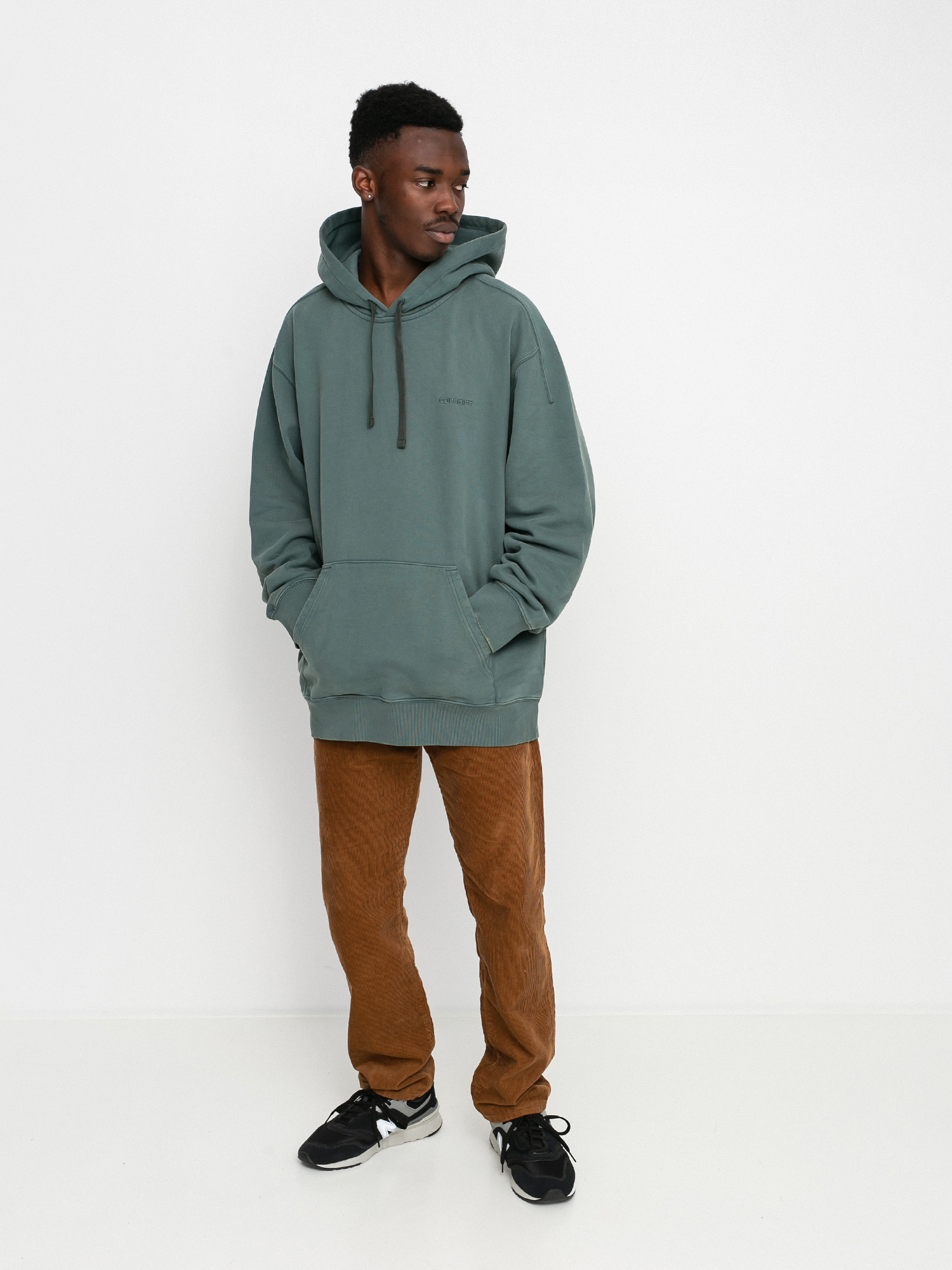 Bluza z kapturem Carhartt WIP Ashfield HD (slate)