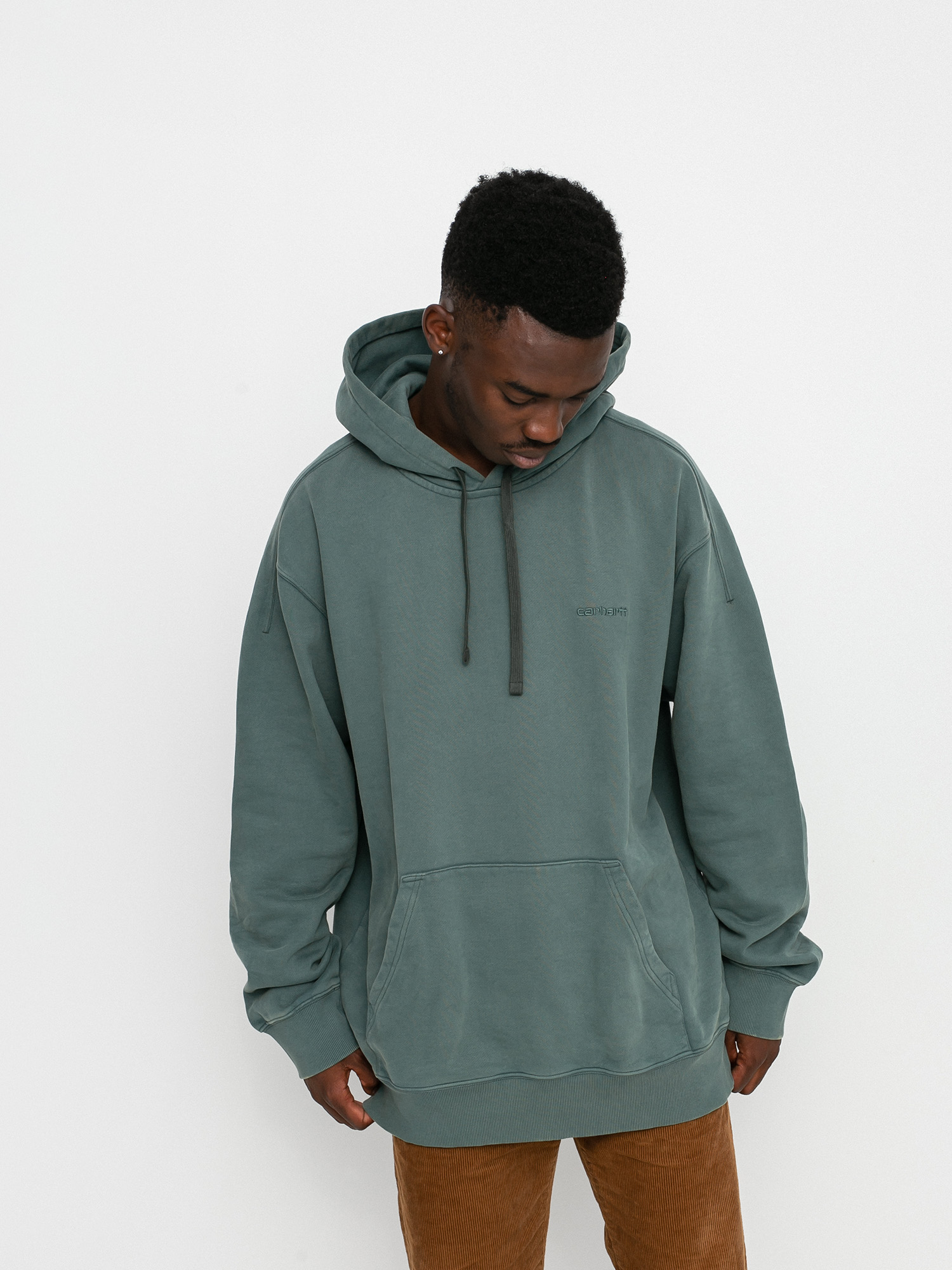 Bluza z kapturem Carhartt WIP Ashfield HD (slate)