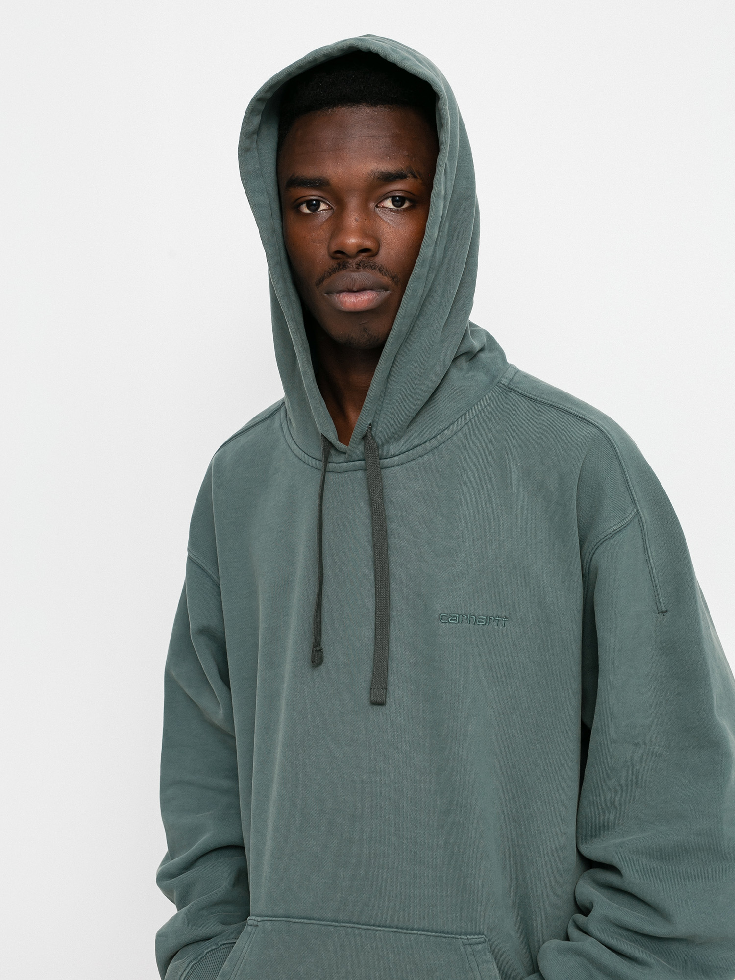 Bluza z kapturem Carhartt WIP Ashfield HD (slate)