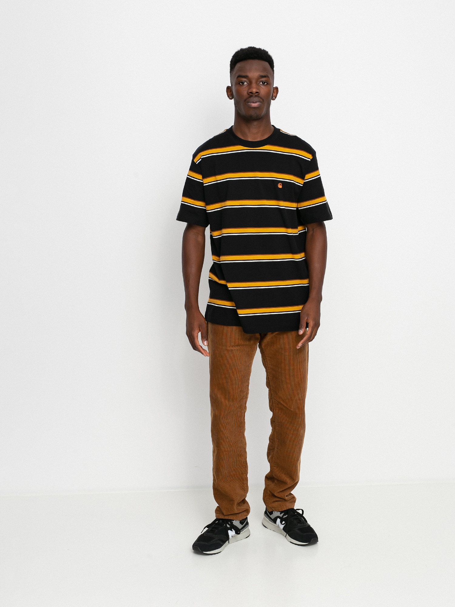 T-shirt Carhartt WIP Kent (kent stripe black)