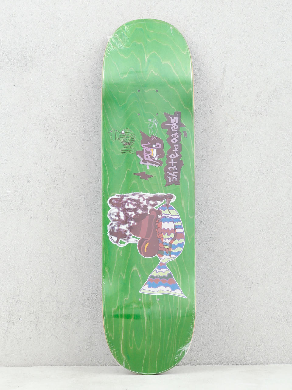 Deck Frog Skateboards Smoking Fish (green)