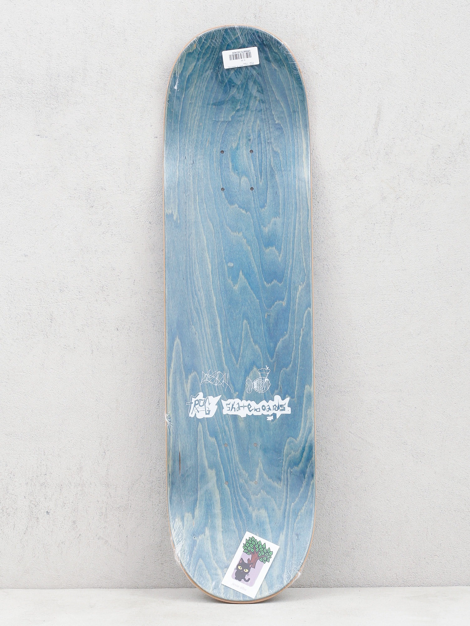 Deck Frog Skateboards Smoking Fish (teal)