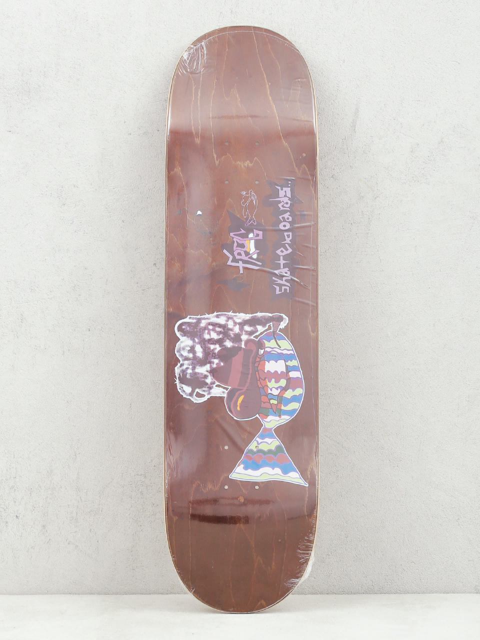 Deck Frog Skateboards Smoking Fish (brown)