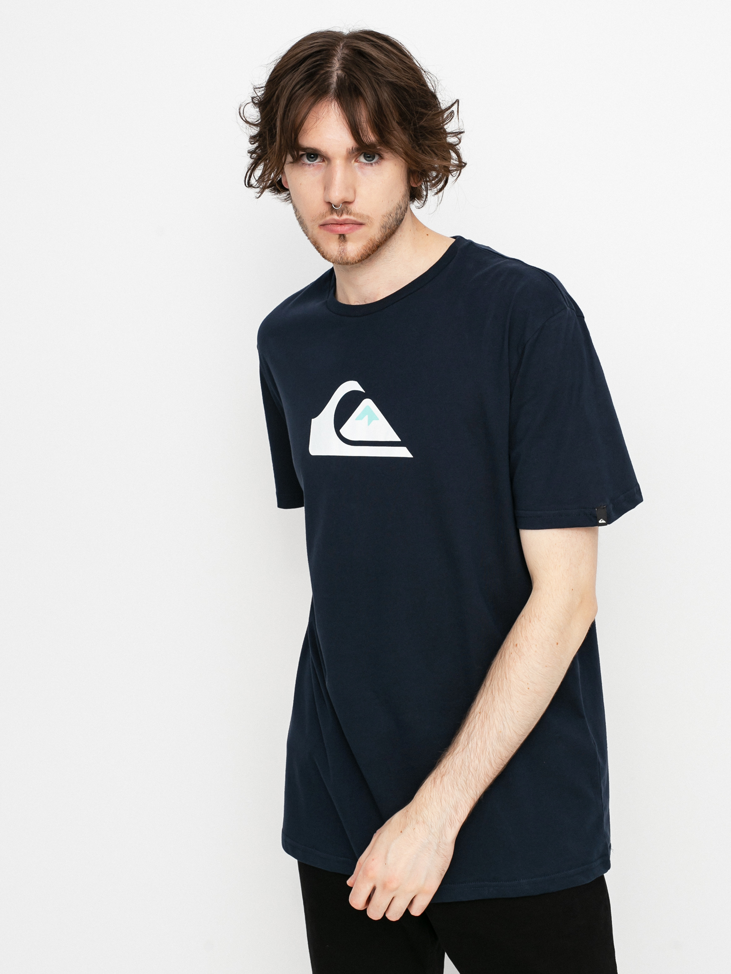 T-shirt Quiksilver Comp Logo (navy blazer)