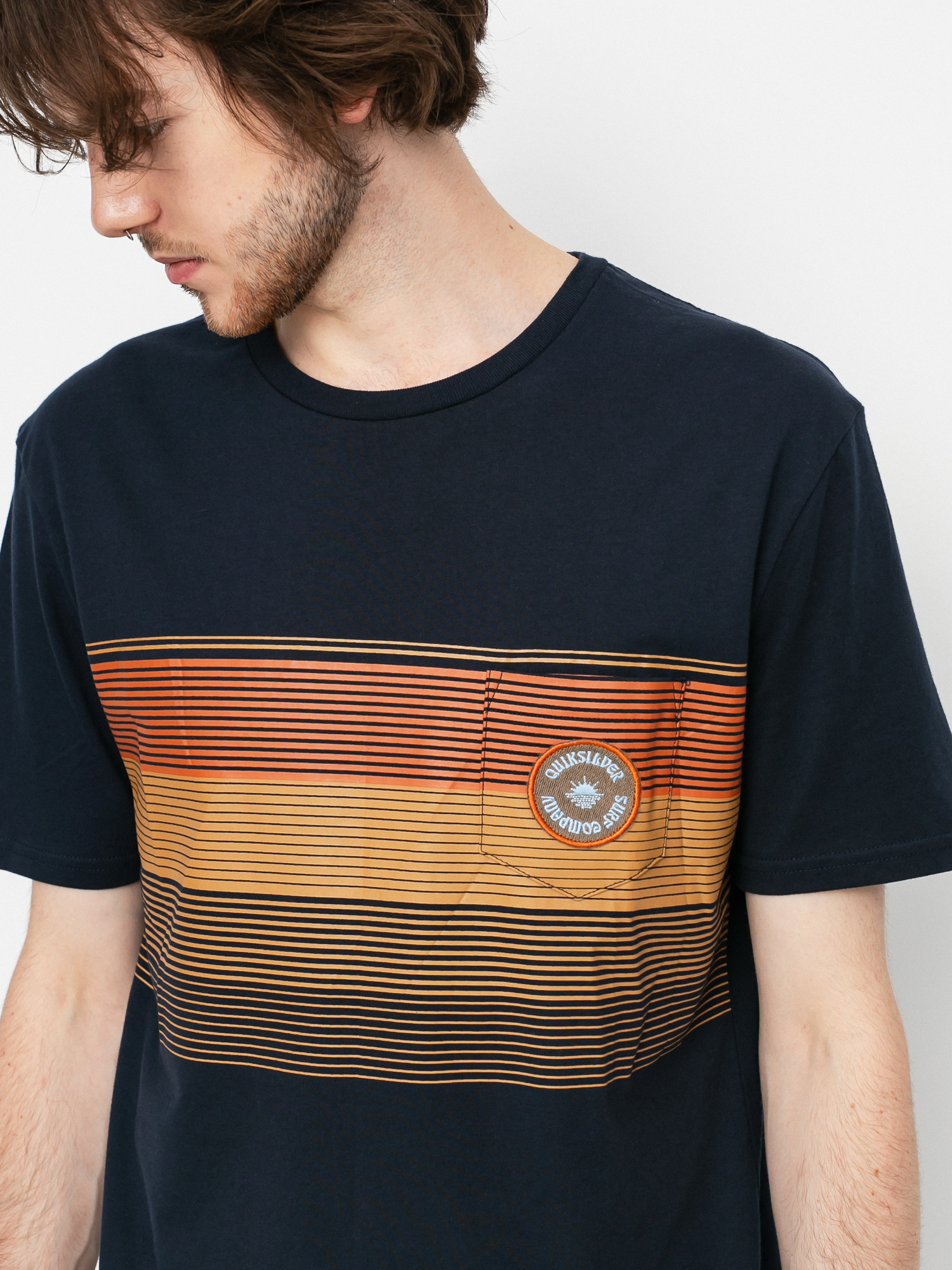 T-shirt Quiksilver New Stripes (navy blazer)