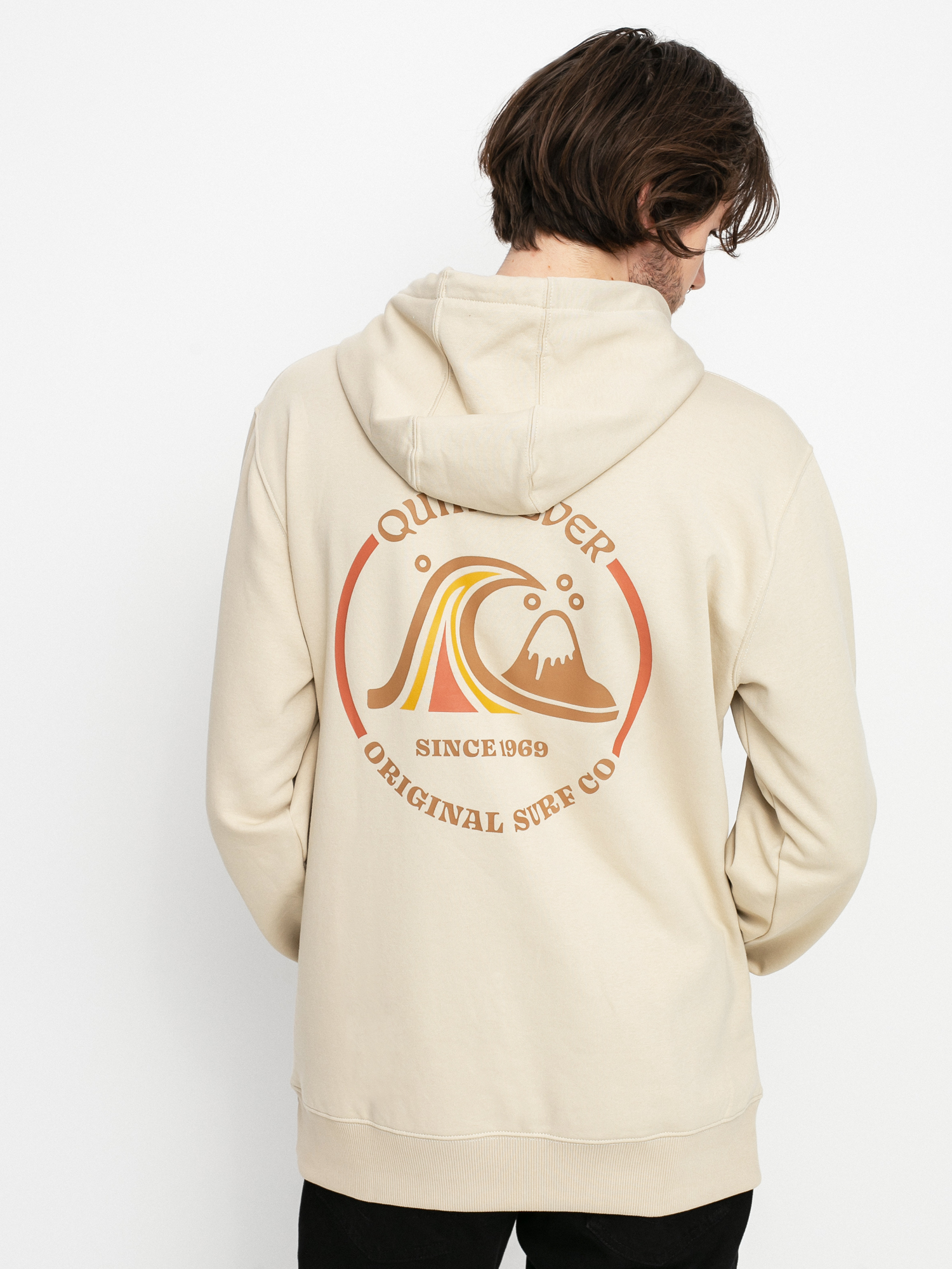 Bluza z kapturem Quiksilver Mirror Logo HD (oatmeal)