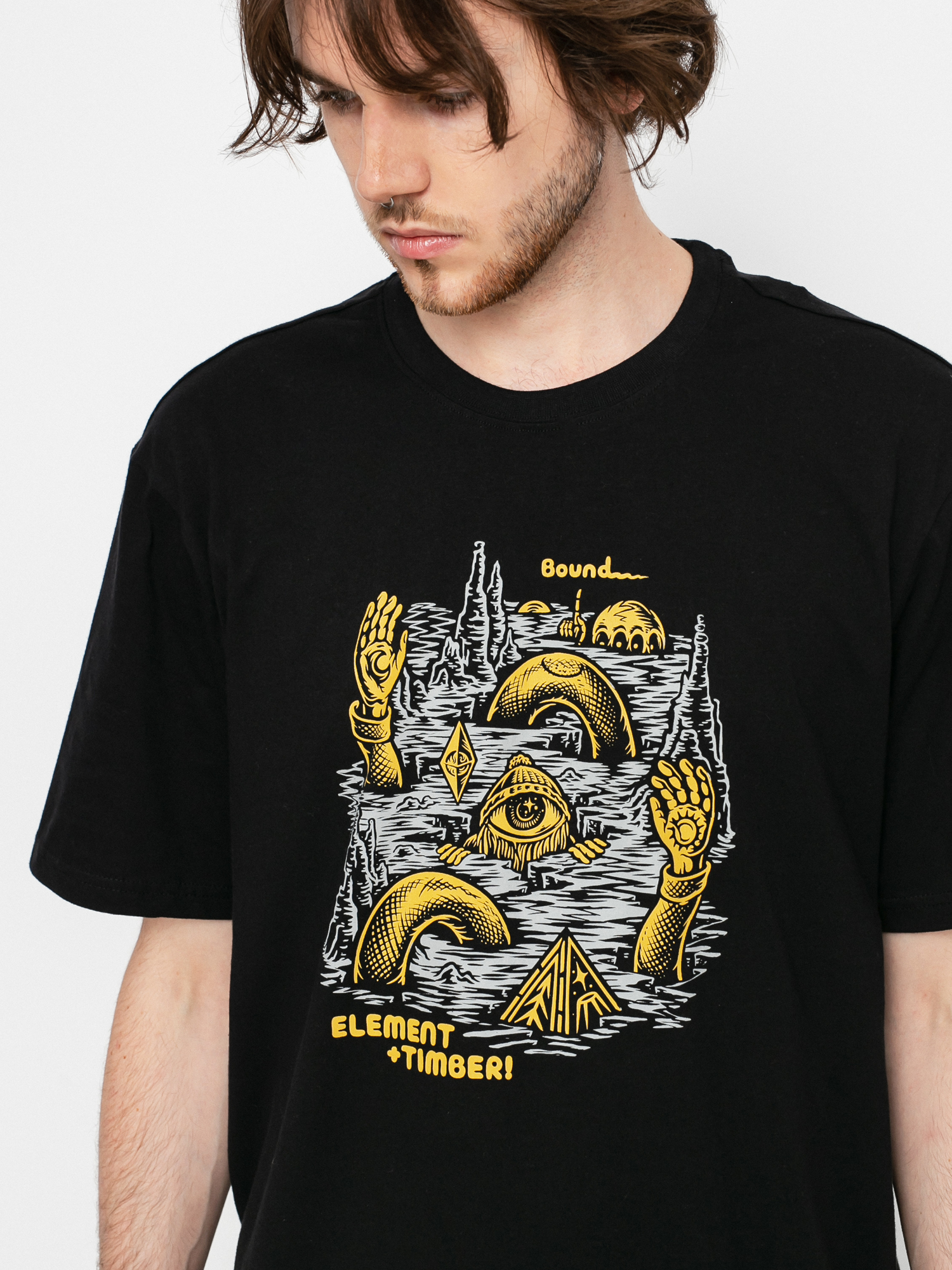 T-shirt Element Cracks (flint black)