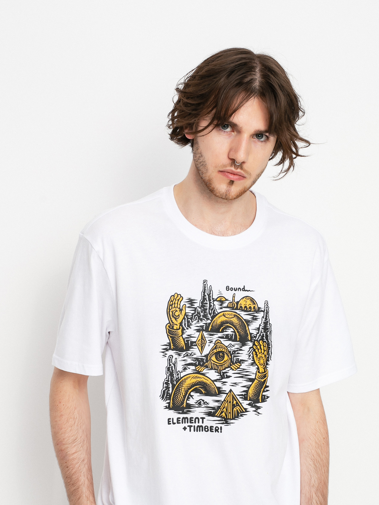T-shirt Element Cracks (optic white)