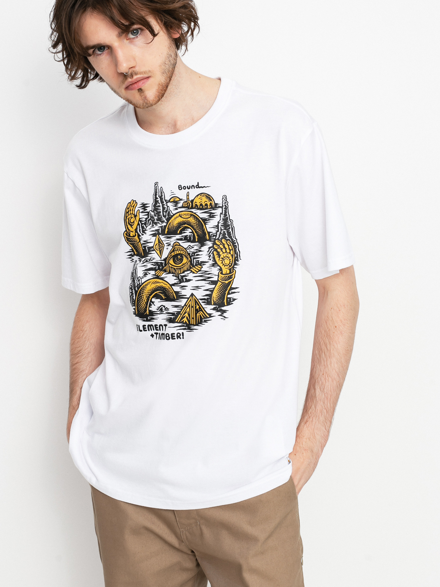 T-shirt Element Cracks (optic white)