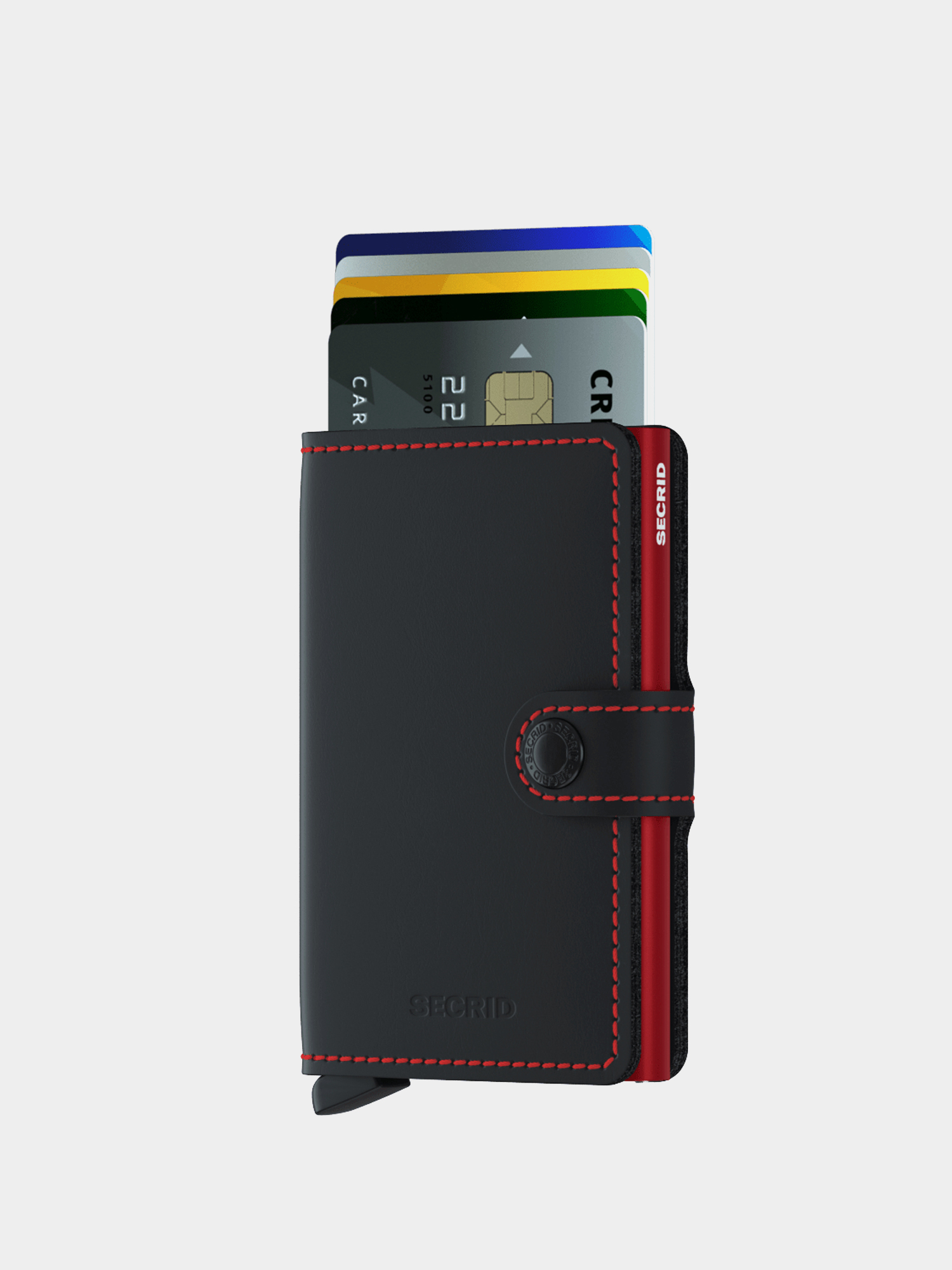 Portfel Secrid Miniwallet (matte black & red)