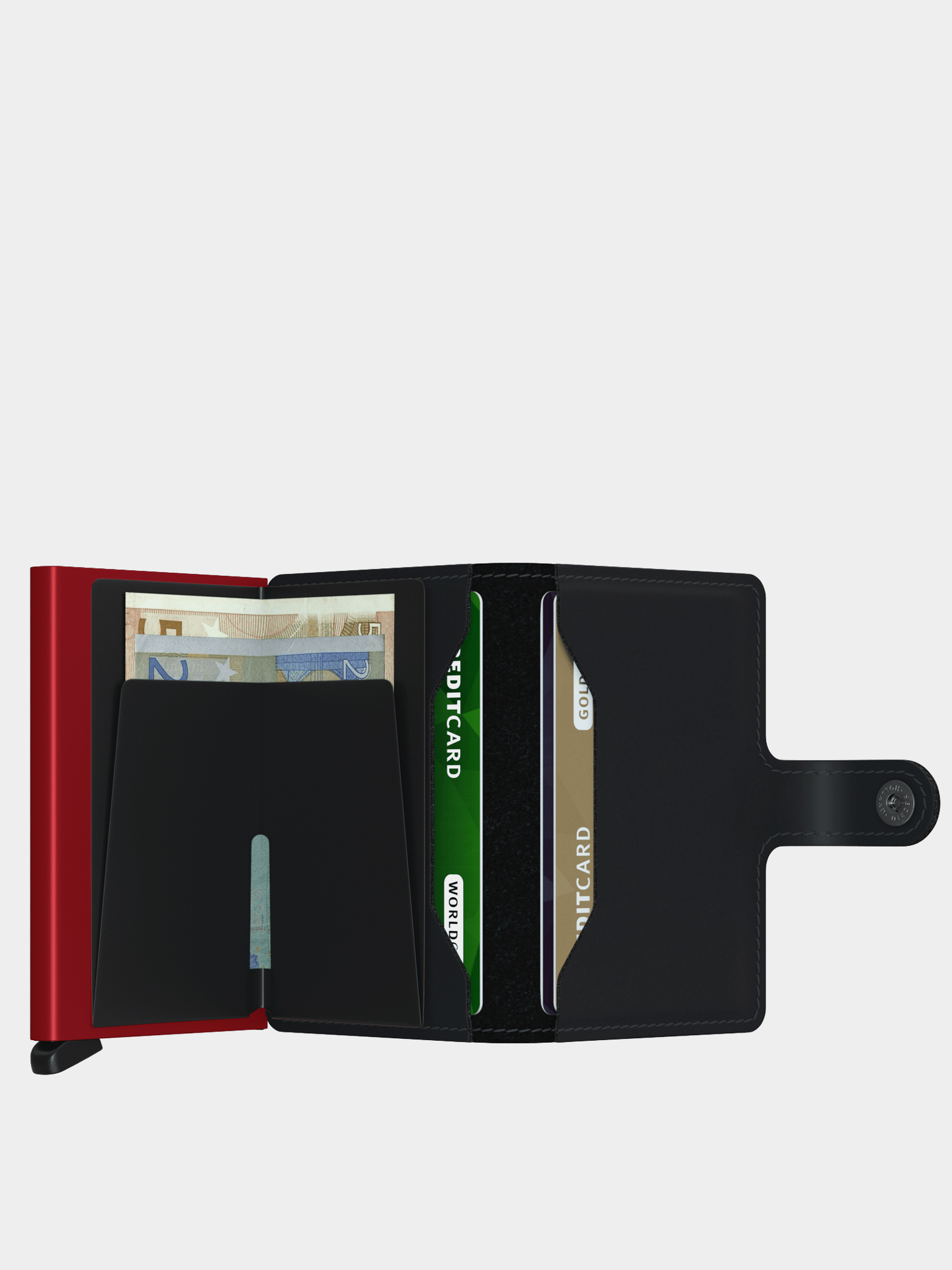 Portfel Secrid Miniwallet (matte black & red)