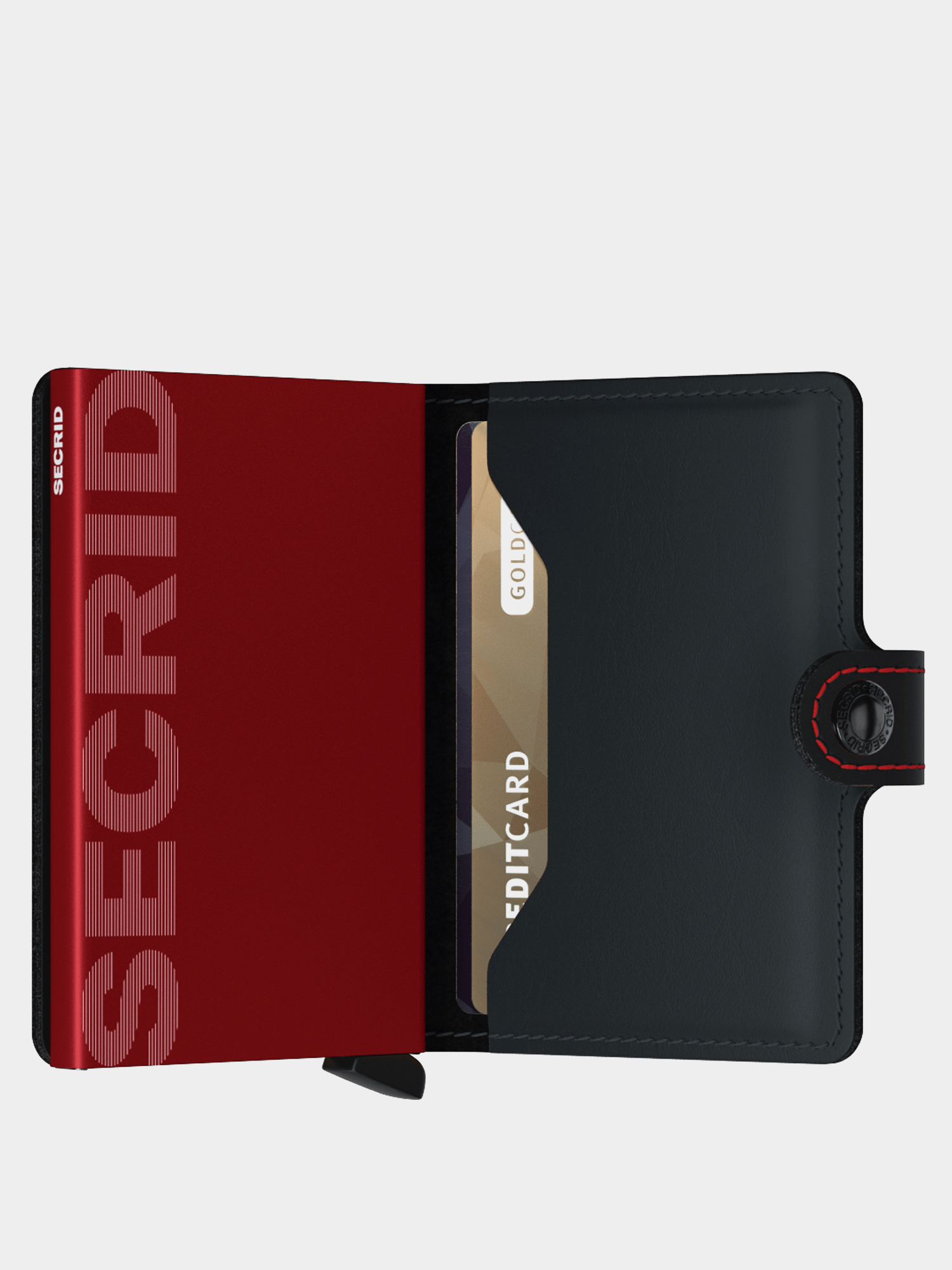 Portfel Secrid Miniwallet (matte black & red)