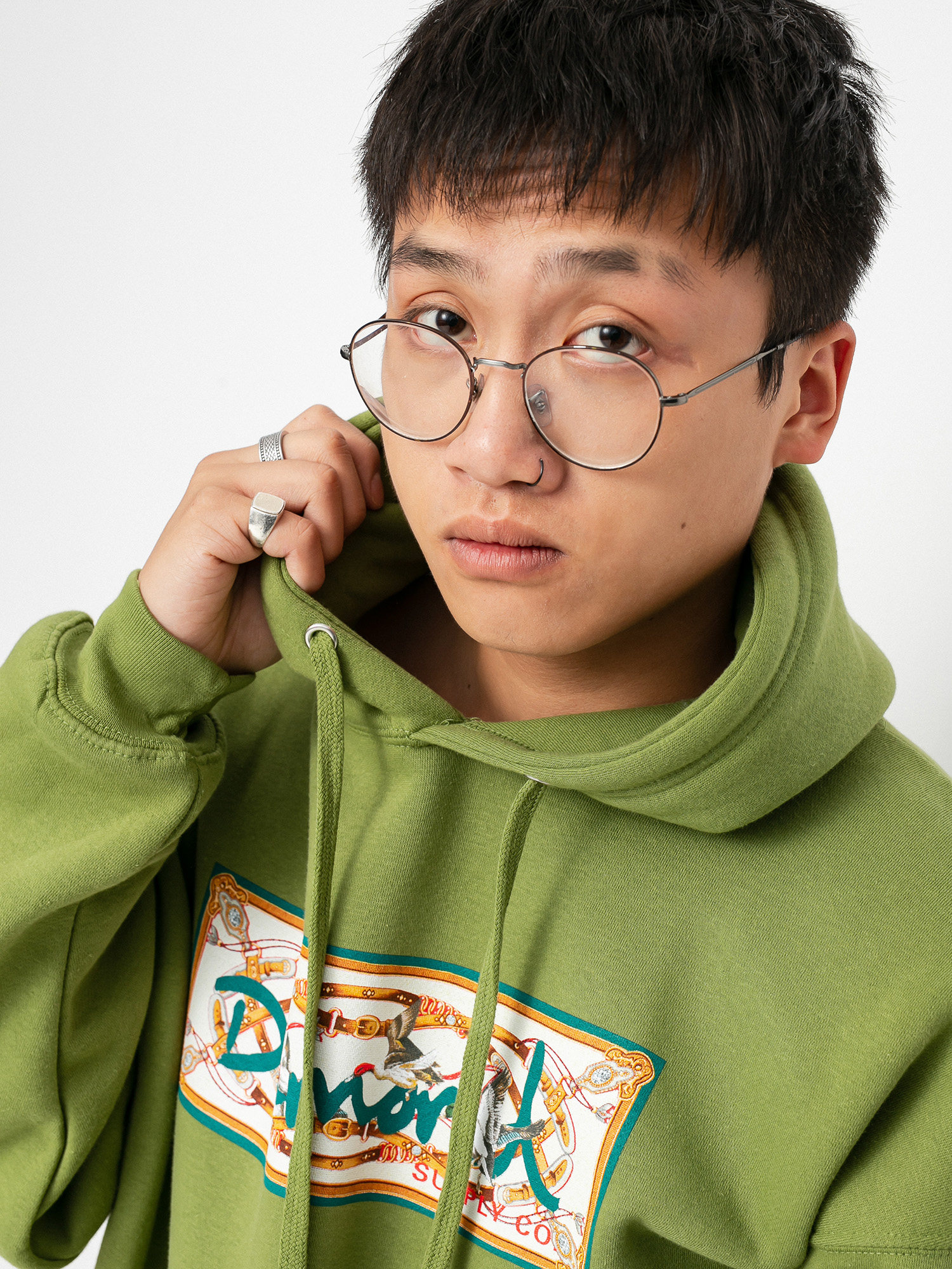 Bluza z kapturem Diamond Supply Co. Chesapeake Box Logo HD (forest green)