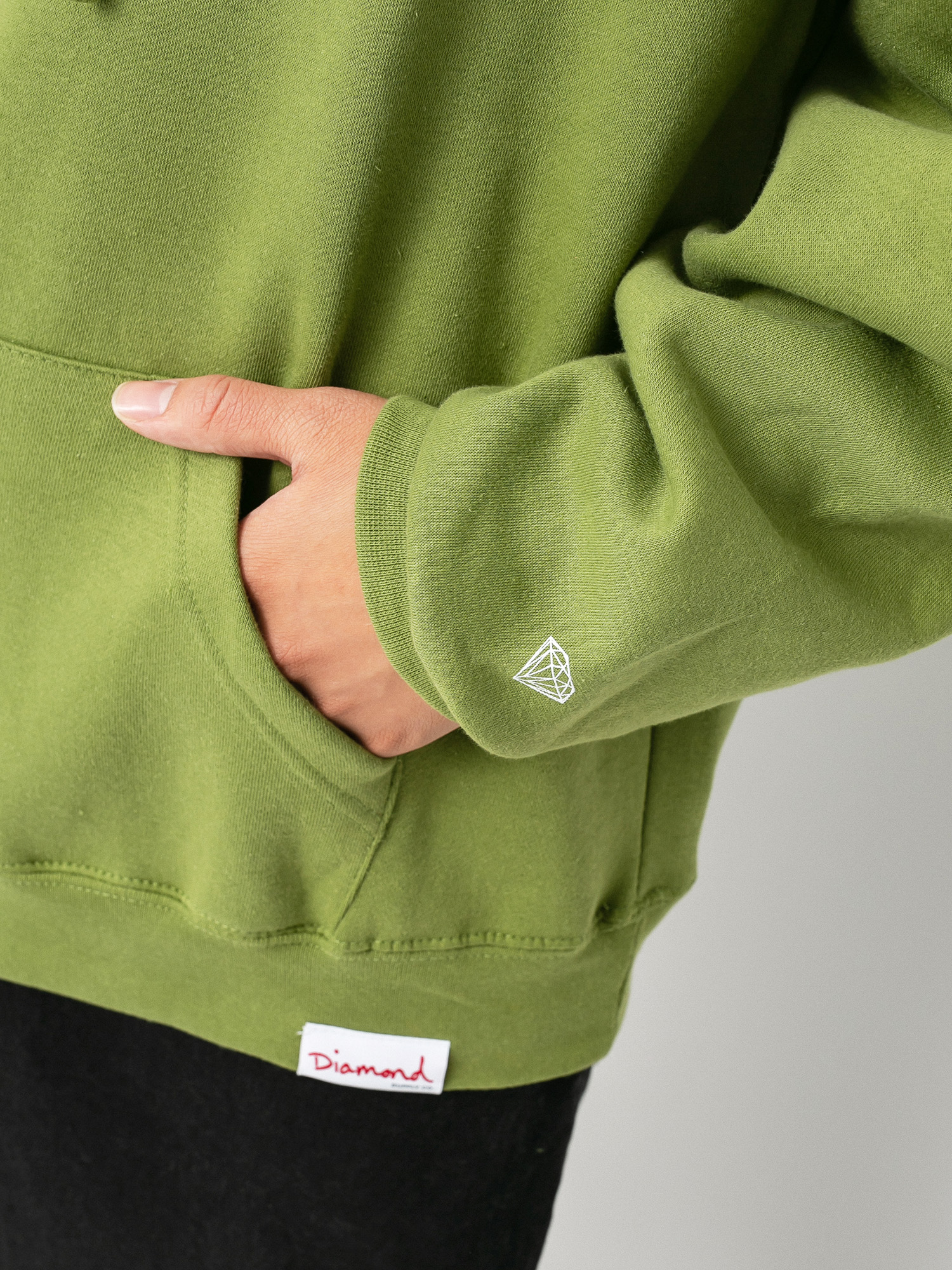 Bluza z kapturem Diamond Supply Co. Chesapeake Box Logo HD (forest green)