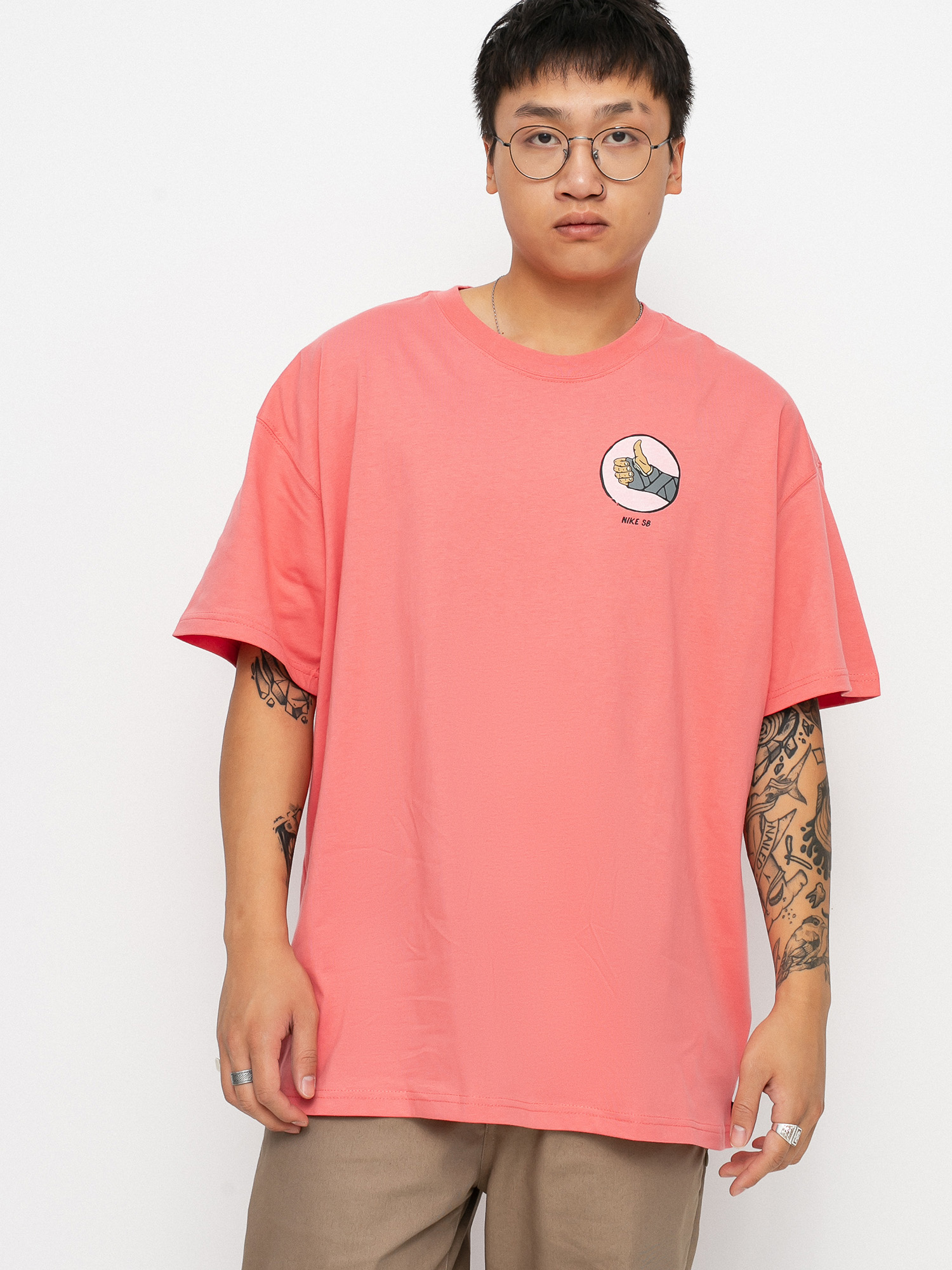 T-shirt Nike SB Fracture (pink salt)