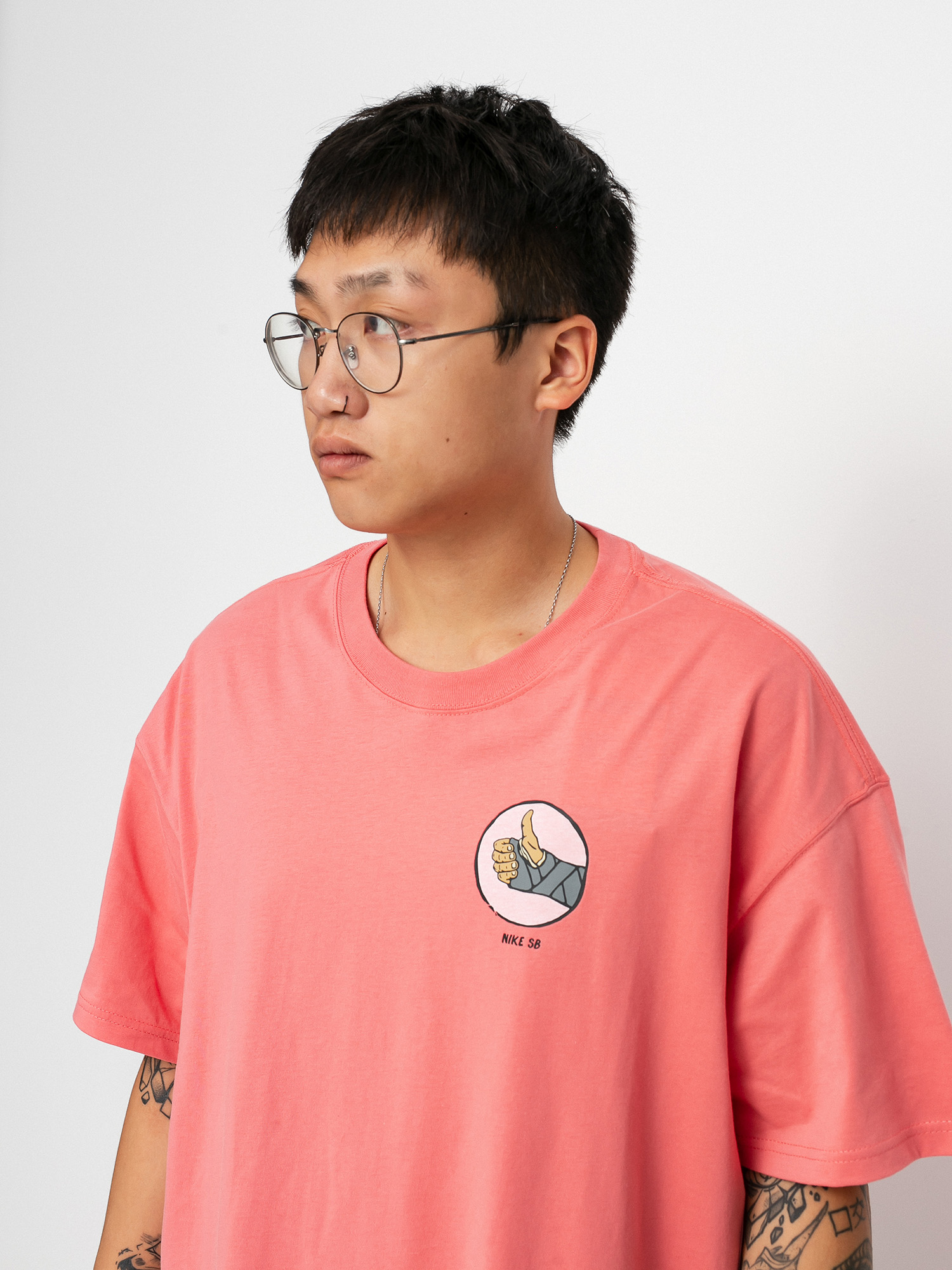 T-shirt Nike SB Fracture (pink salt)
