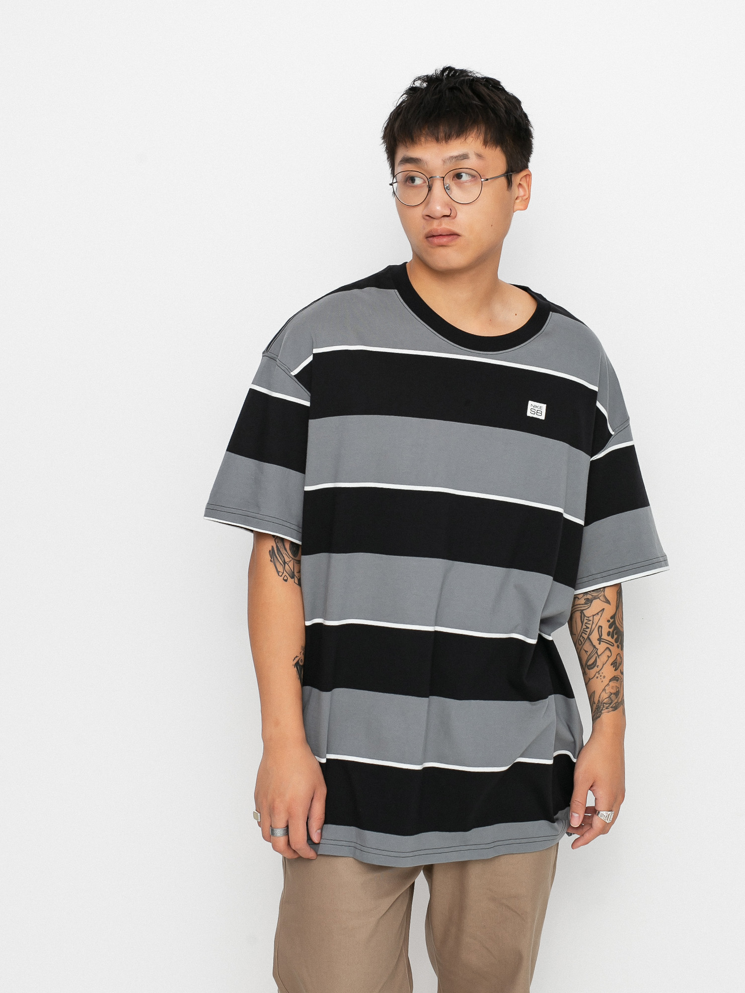 T-shirt Nike SB Yd Stripe (black)