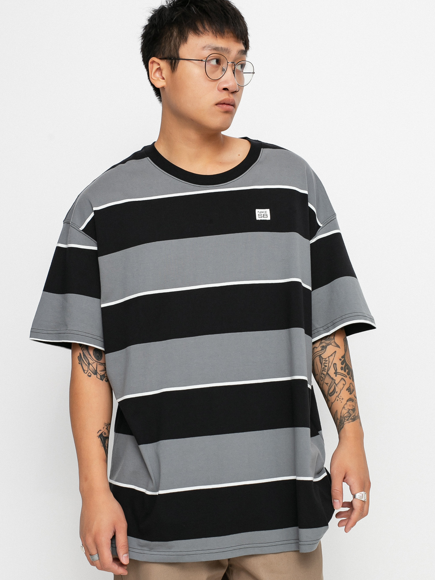 T-shirt Nike SB Yd Stripe (black)