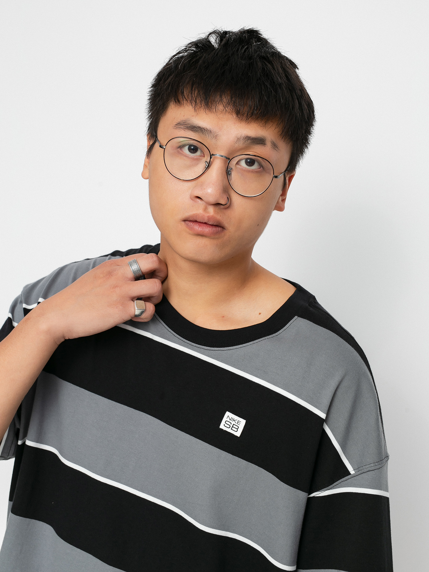 T-shirt Nike SB Yd Stripe (black)