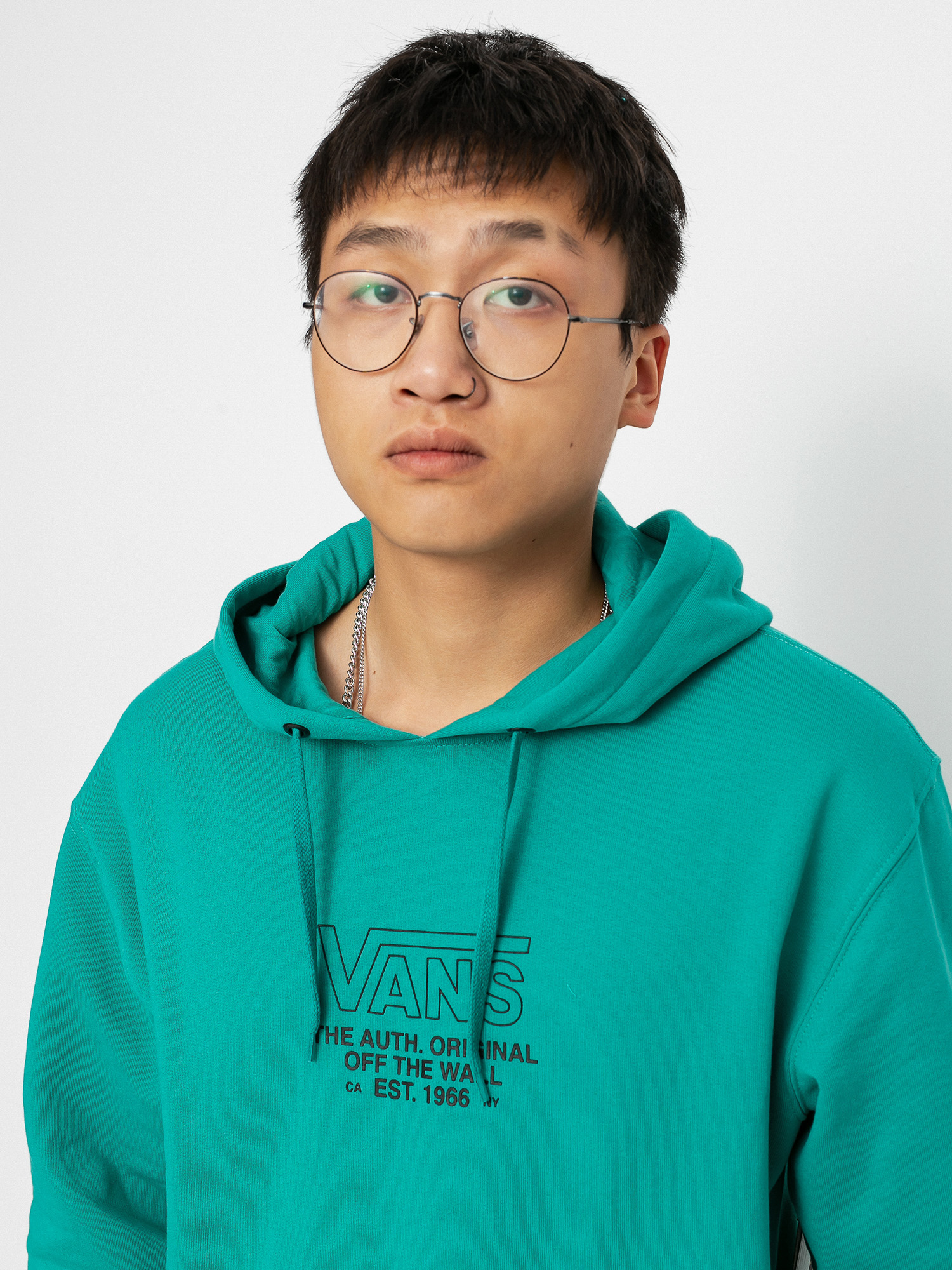 Bluza z kapturem Vans Sequence HD (porcelain green)