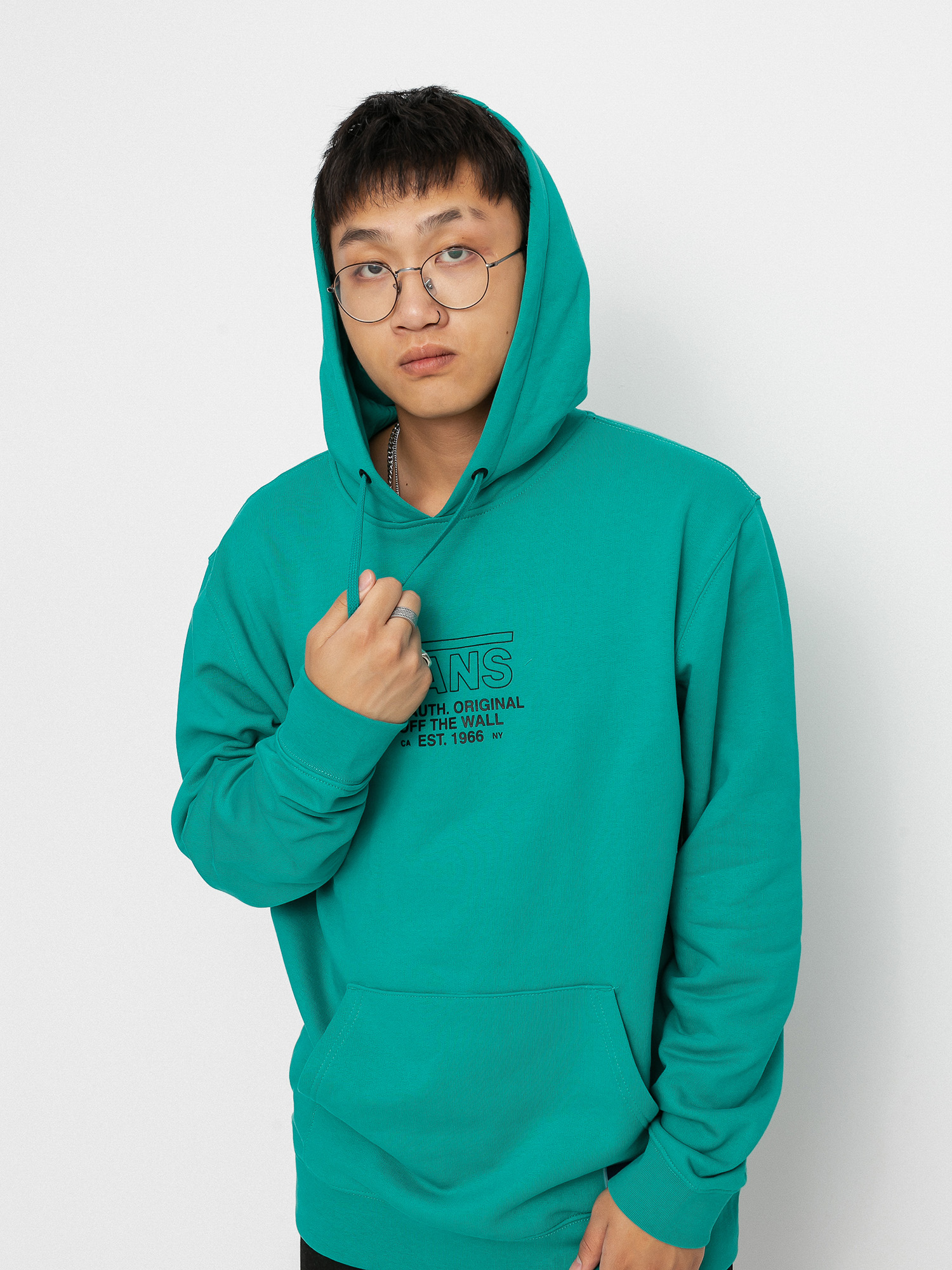 Bluza z kapturem Vans Sequence HD (porcelain green)