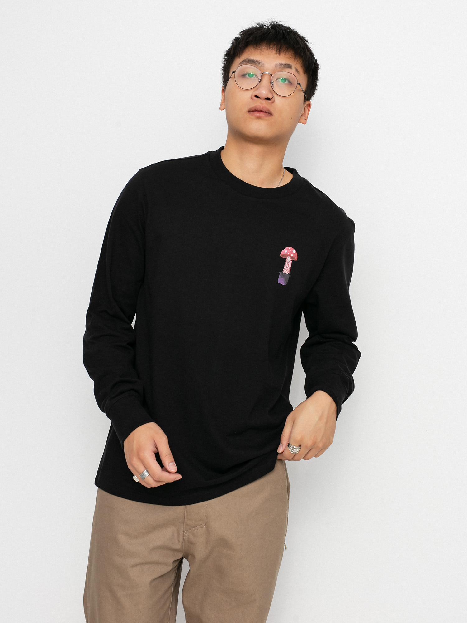 Bluza Element Pop Shrooms Ls (flint black)
