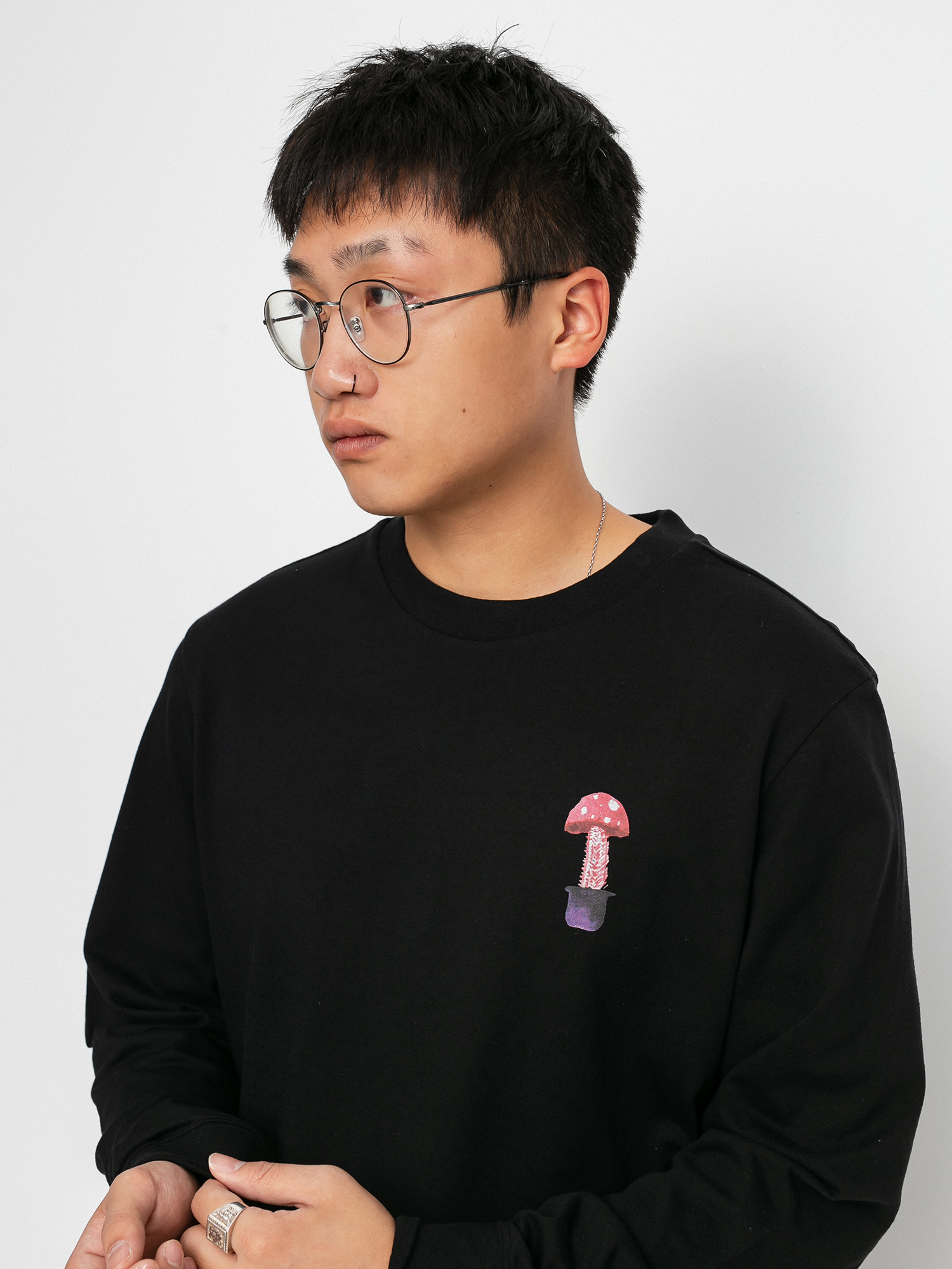 Bluza Element Pop Shrooms Ls (flint black)