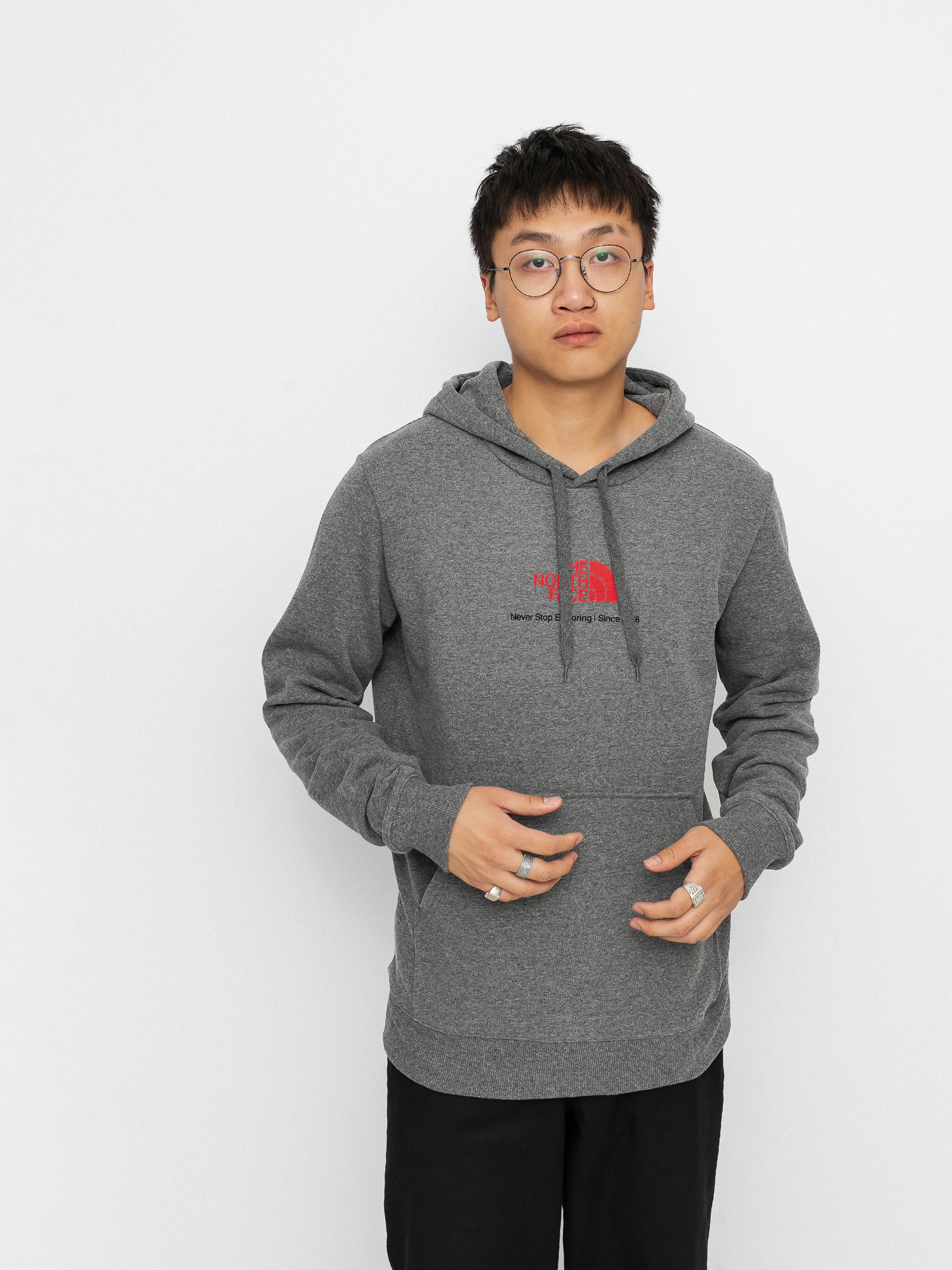 Bluza z kapturem The North Face New Climb HD (tnf medium grey heather)