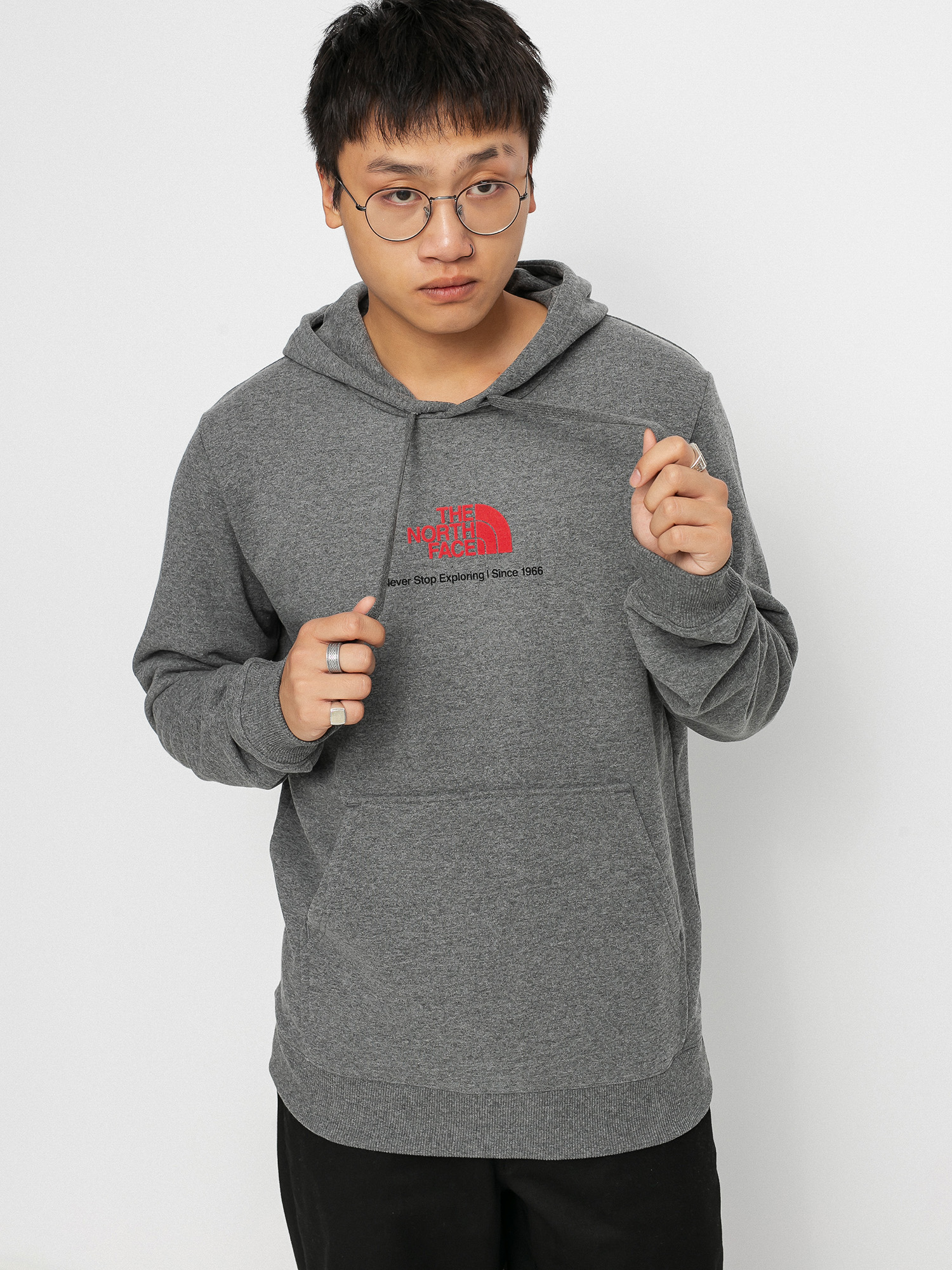 Bluza z kapturem The North Face New Climb HD (tnf medium grey heather)