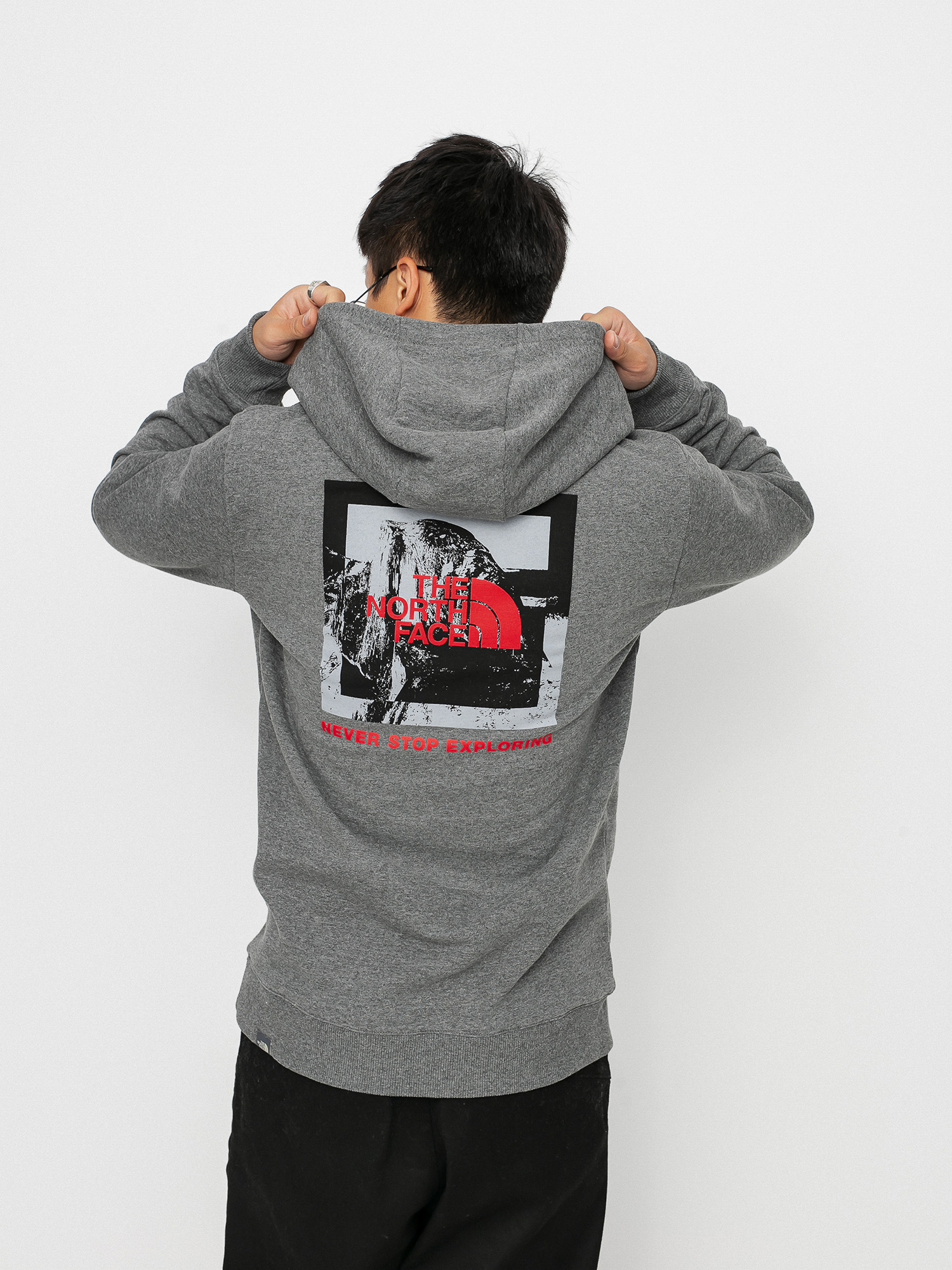 Bluza z kapturem The North Face New Climb HD (tnf medium grey heather)