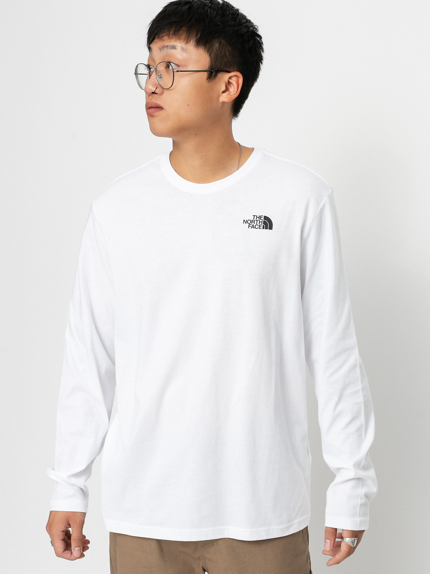 Longsleeve The North Face Red Box (tnf white/arrowwoodyellow)