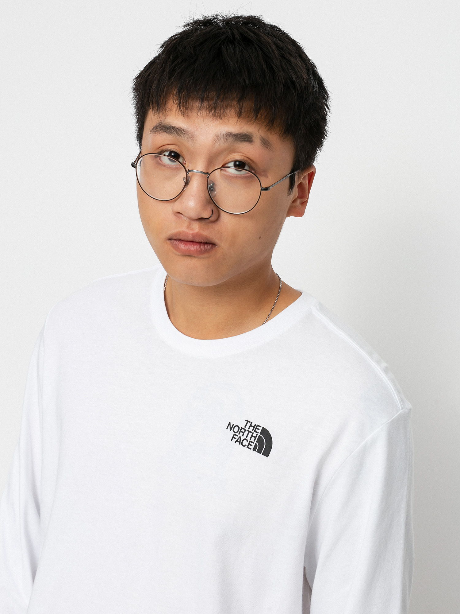 Longsleeve The North Face Red Box (tnf white/arrowwoodyellow)