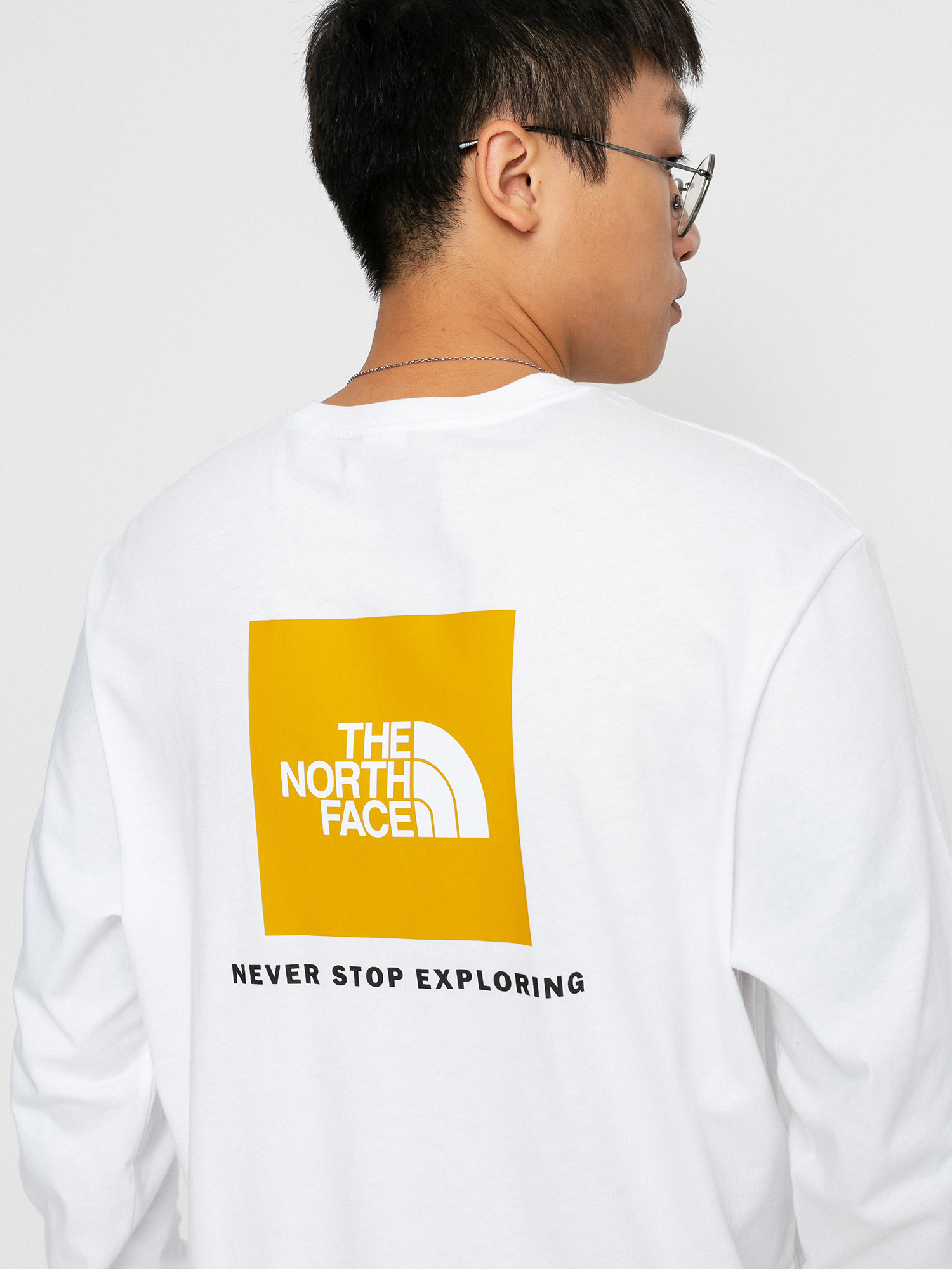 Longsleeve The North Face Red Box (tnf white/arrowwoodyellow)