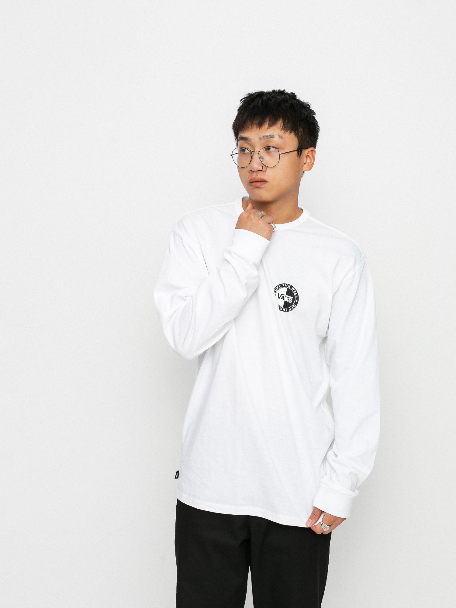 Longsleeve Vans Off The Wall Classic Slanted Check (white)
