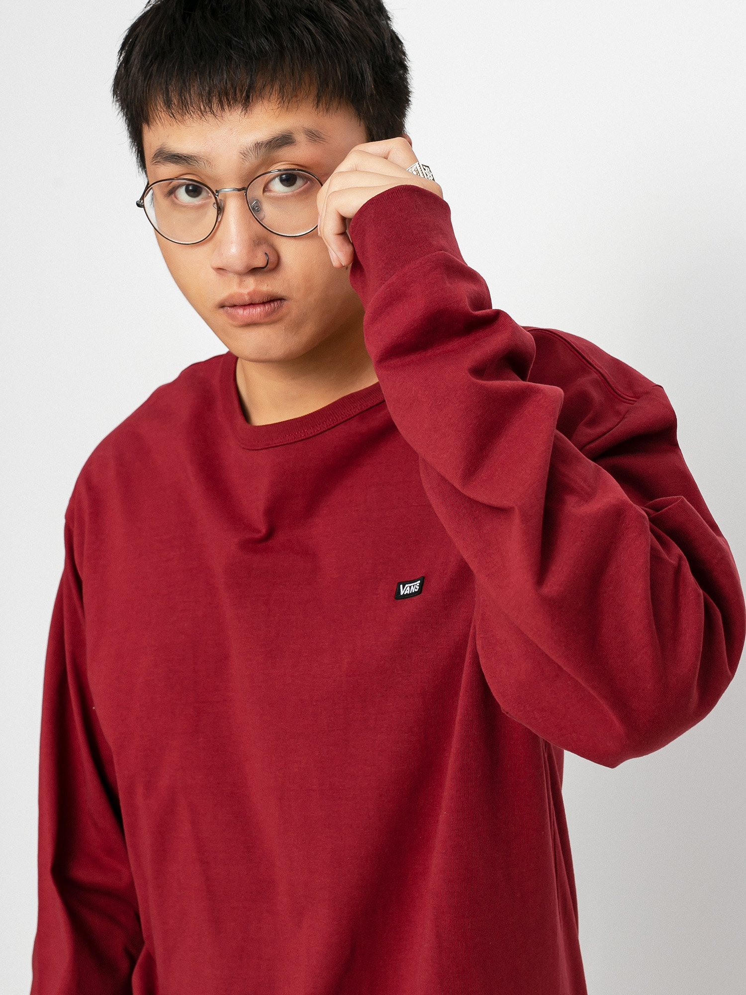 Longsleeve Vans Off The Wall Classic (pomegranate)