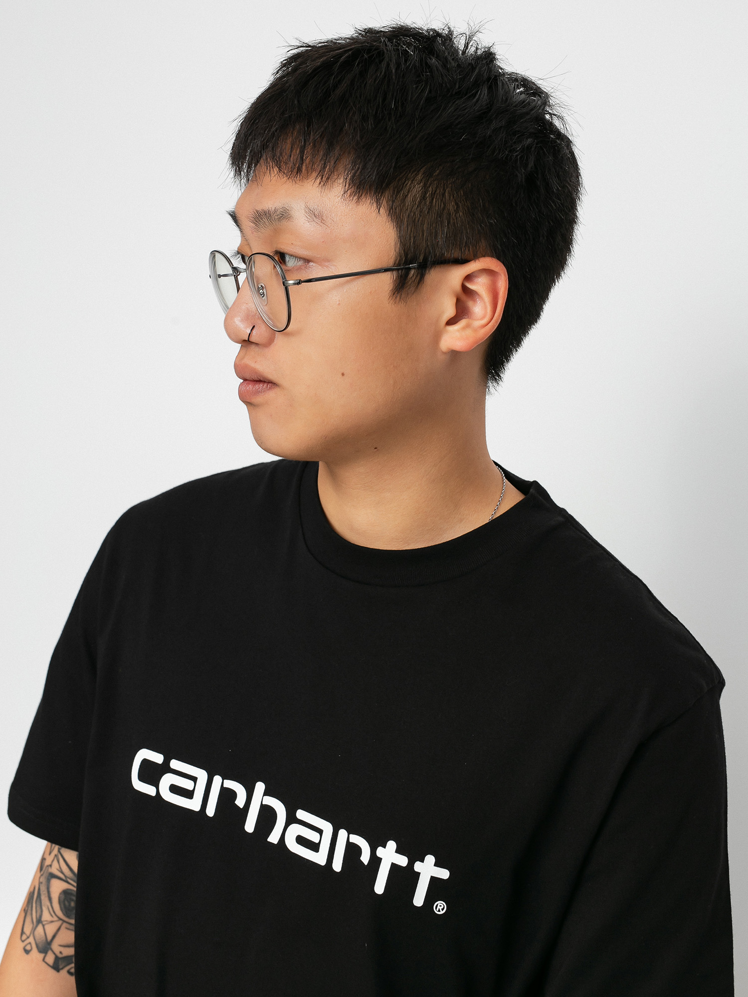 T-shirt Carhartt WIP Script (black/white)