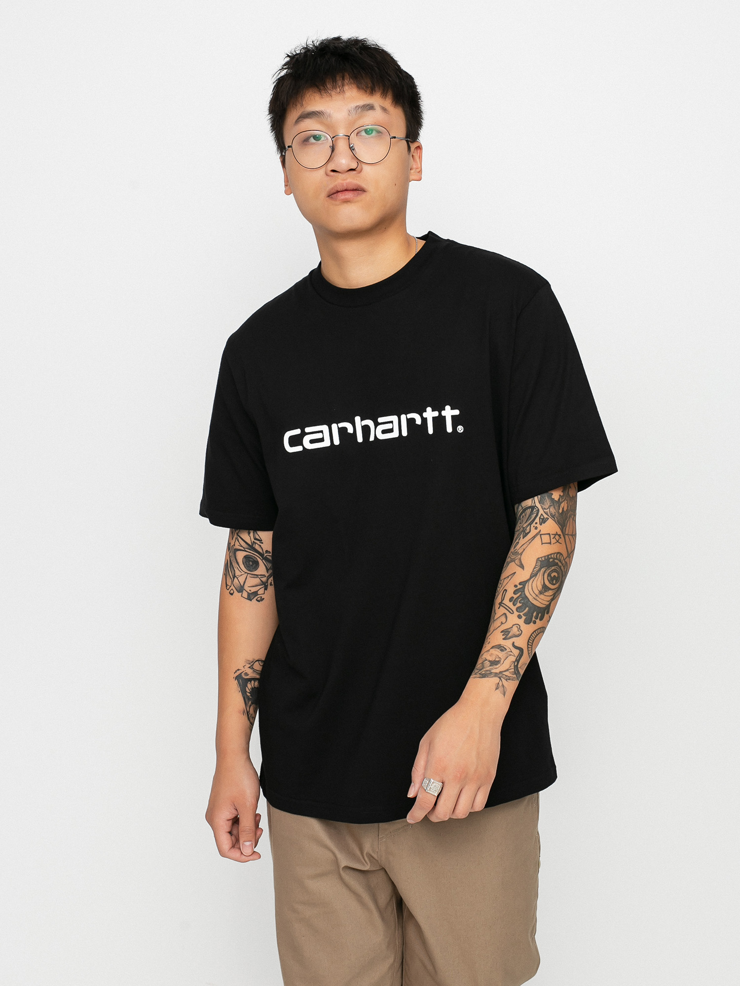 T-shirt Carhartt WIP Script (black/white)
