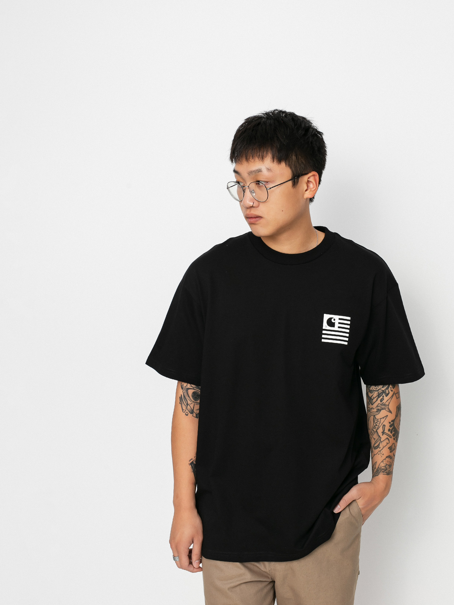 T-shirt Carhartt WIP Fade State (black/white)