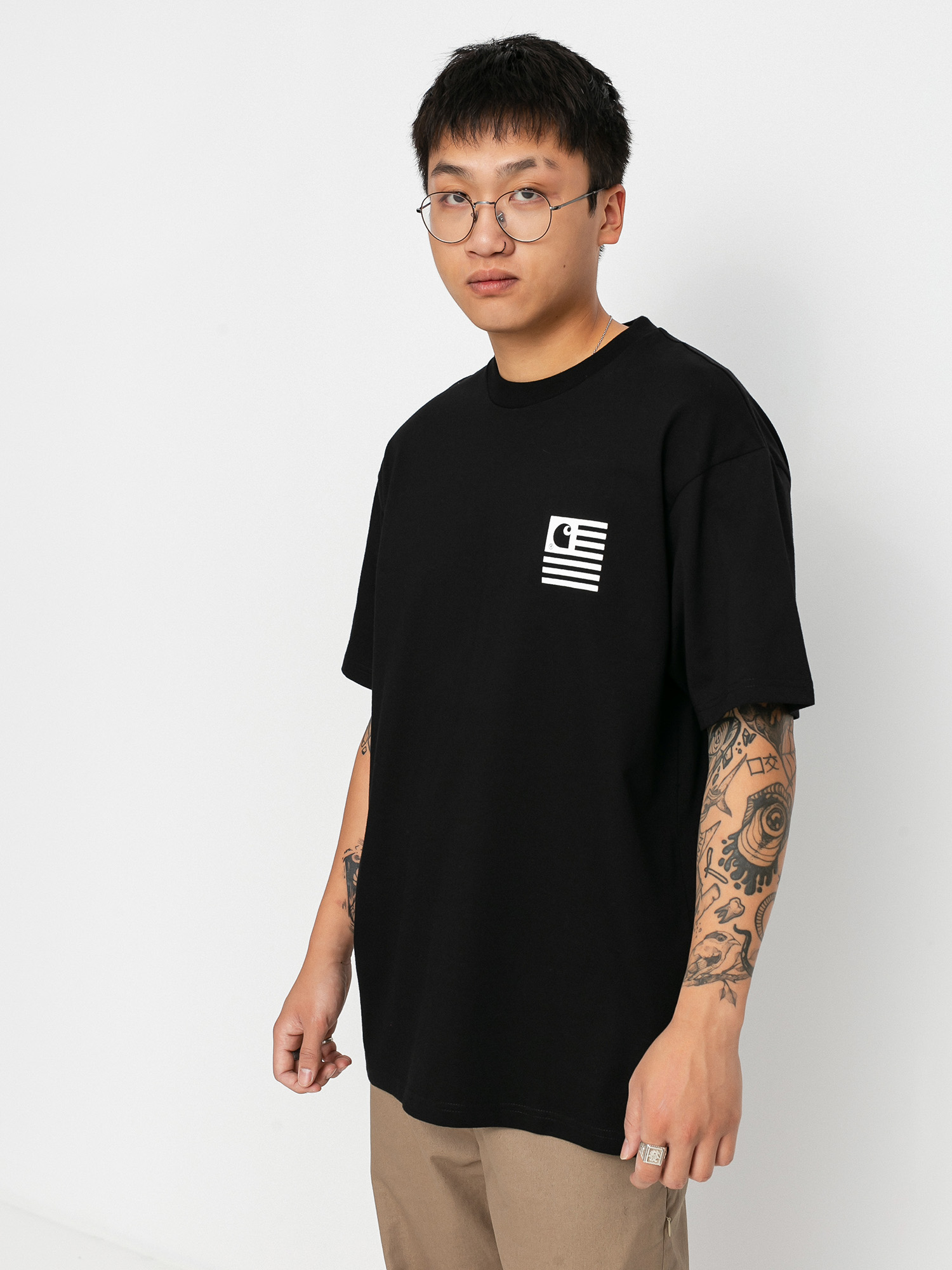 T-shirt Carhartt WIP Fade State (black/white)