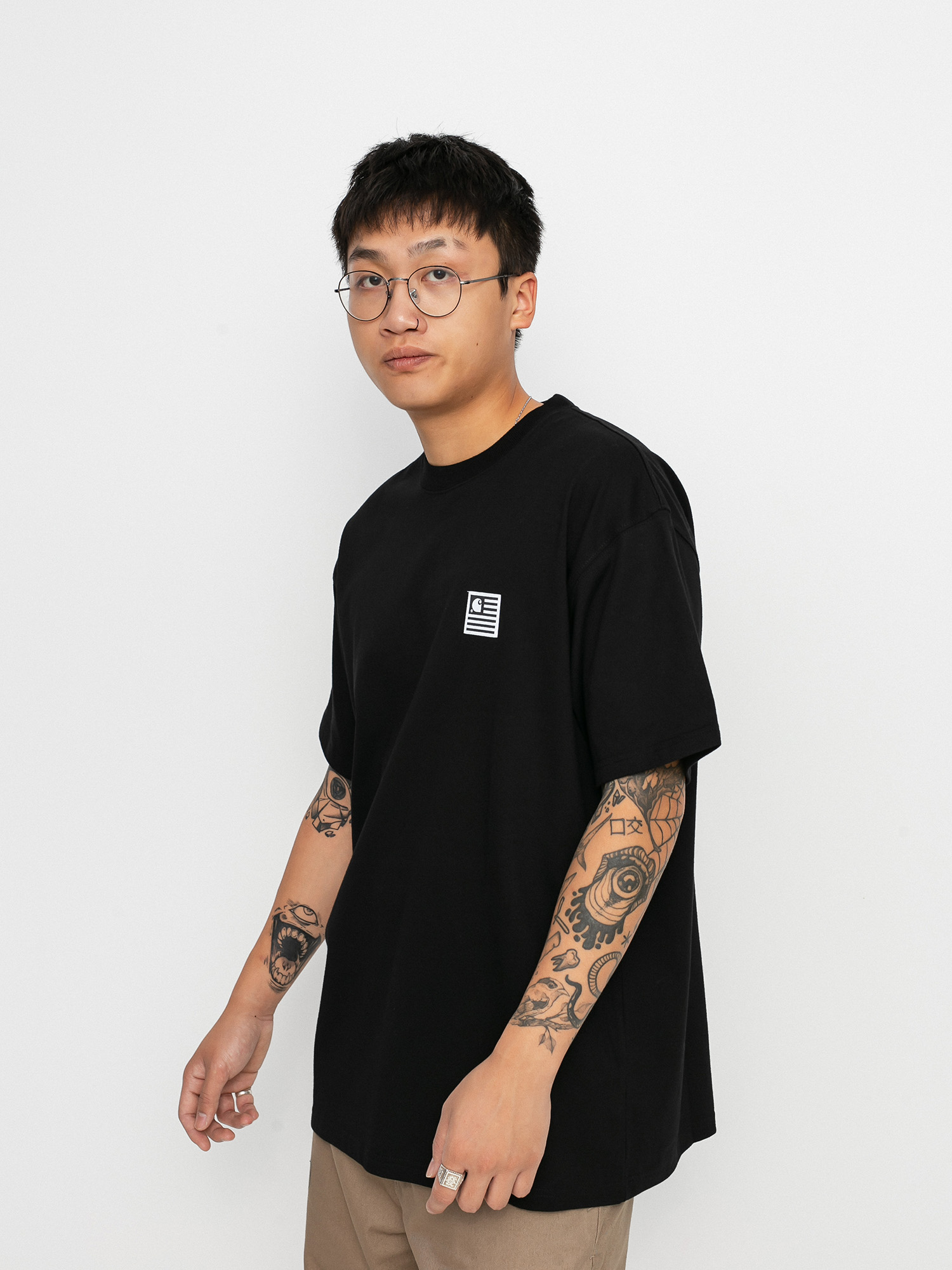 T-shirt Carhartt WIP Label State (black)