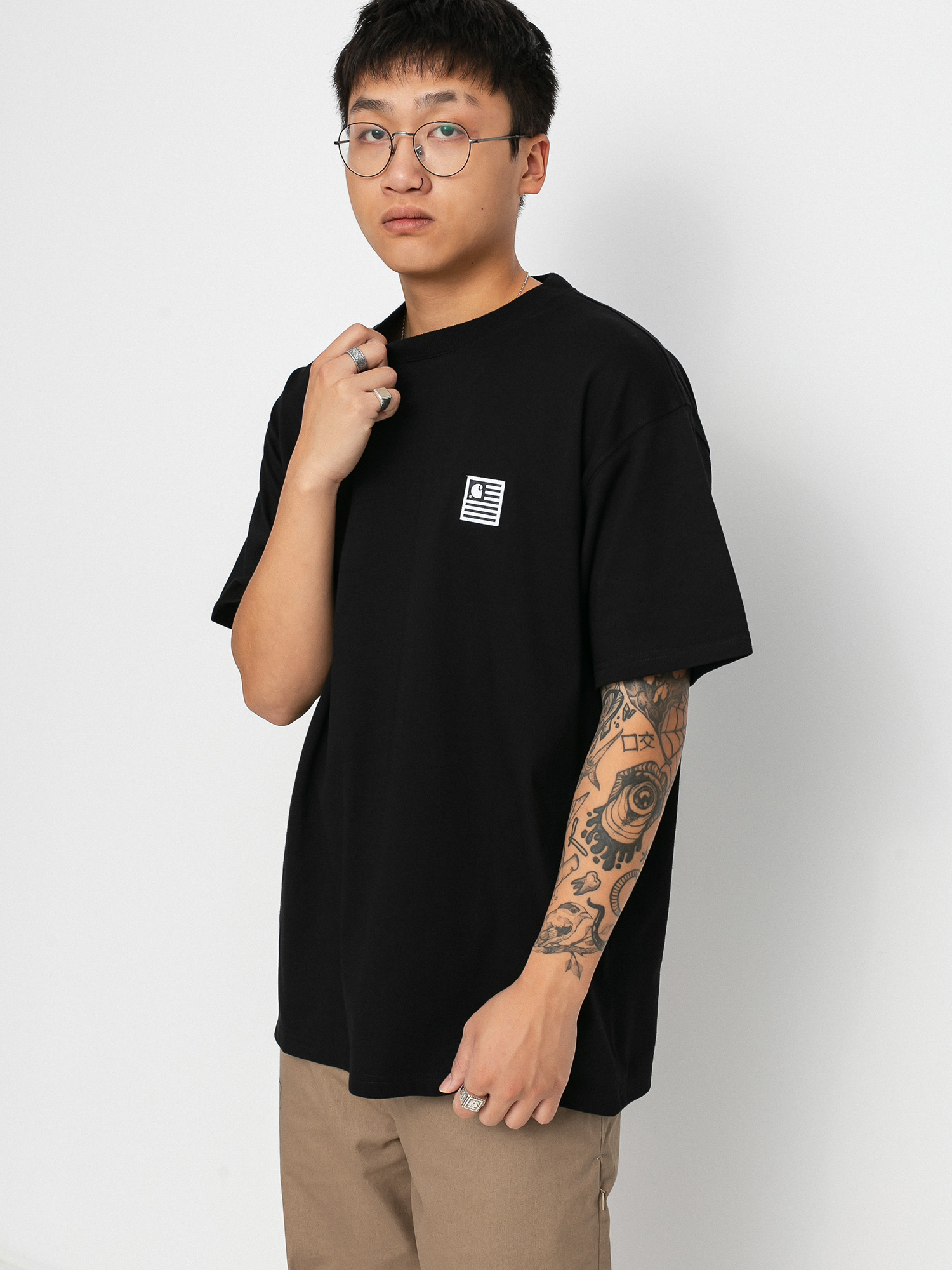 T-shirt Carhartt WIP Label State (black)