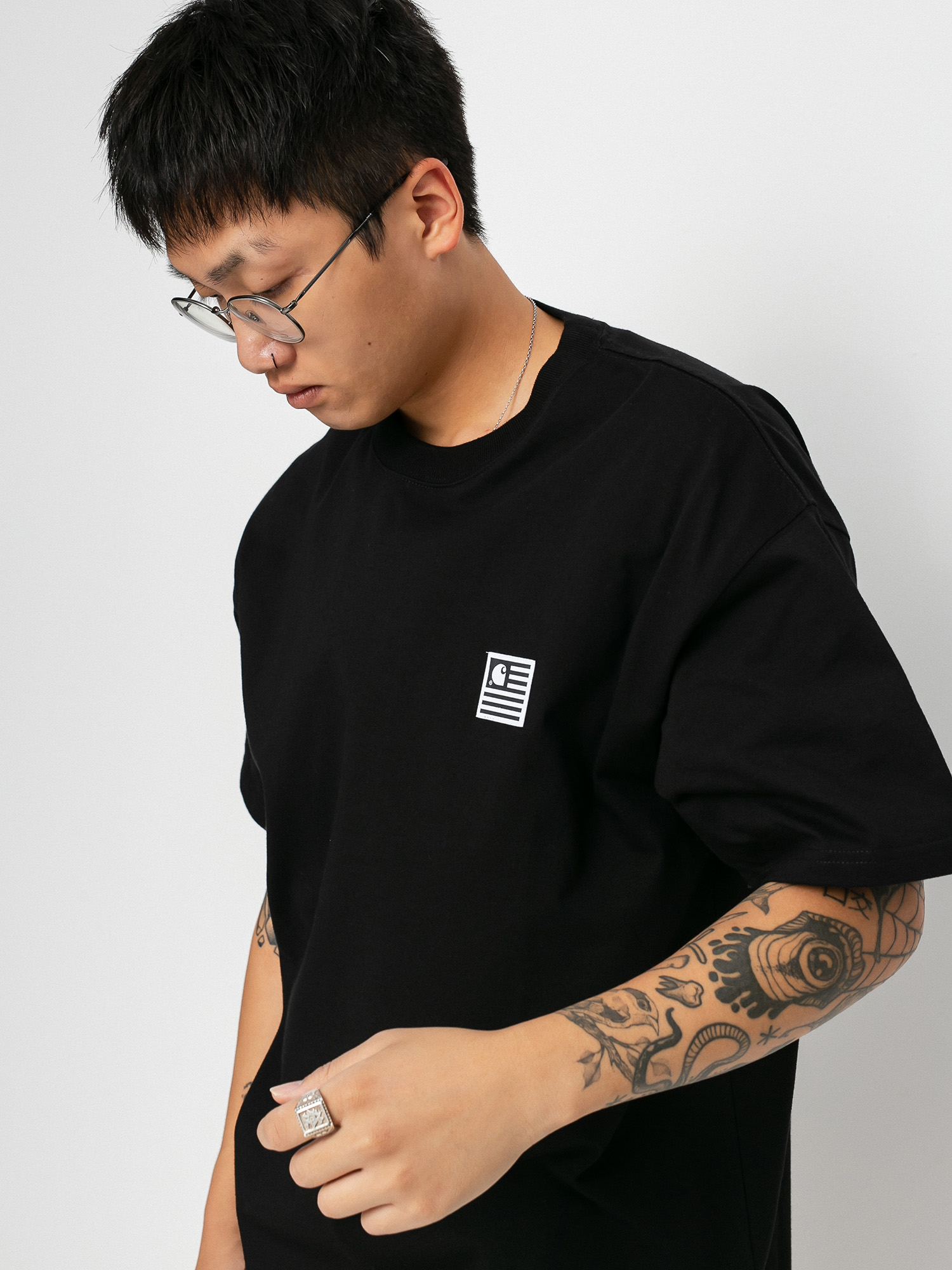T-shirt Carhartt WIP Label State (black)
