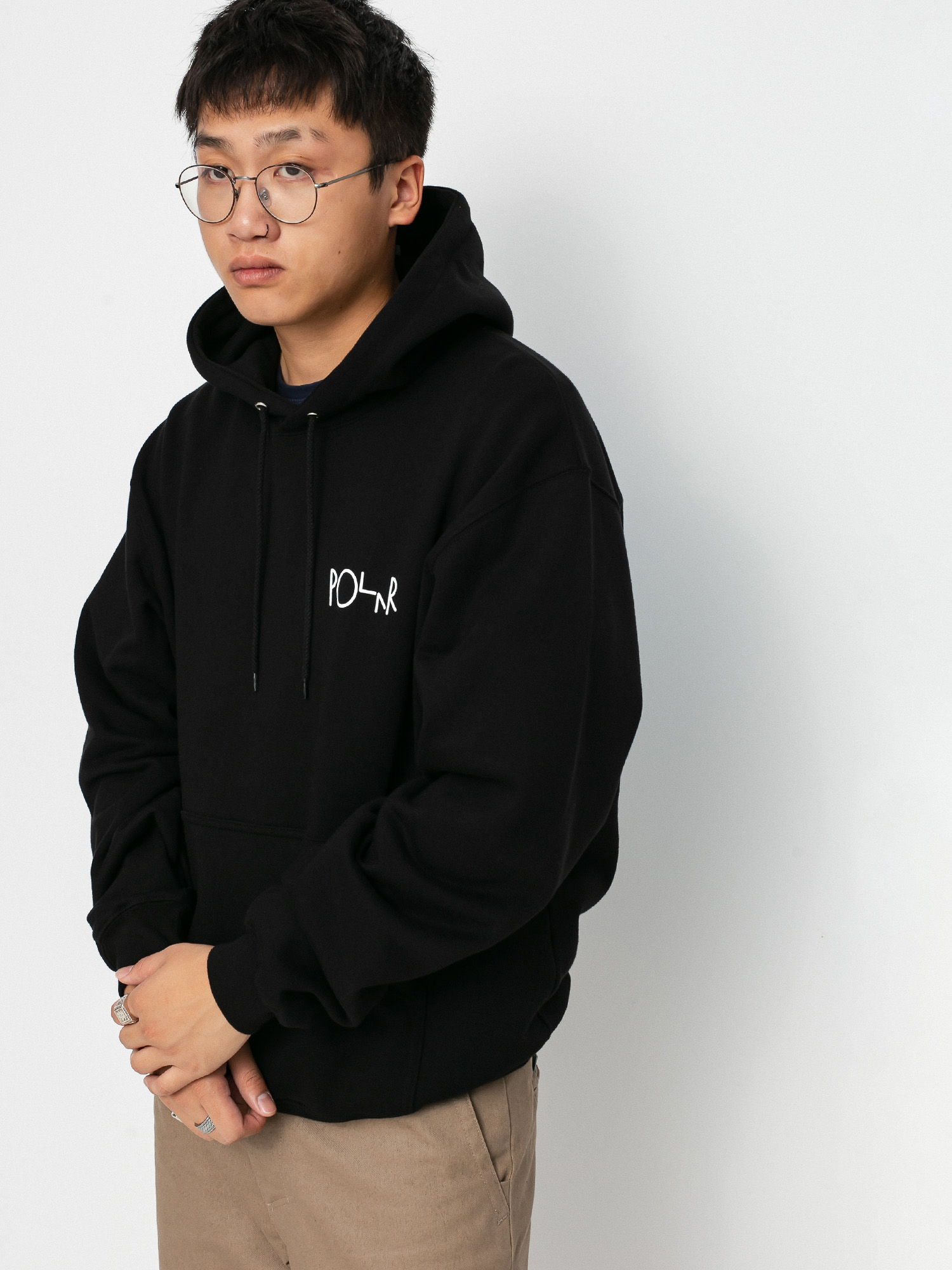 Bluza z kapturem Polar Skate Fill Logo HD (black)