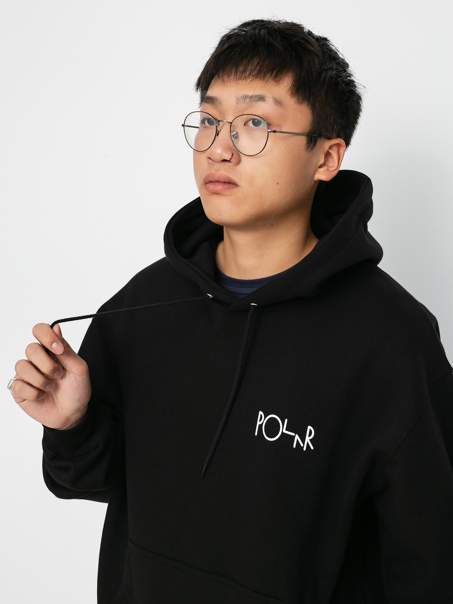 Bluza z kapturem Polar Skate Fill Logo HD (black)