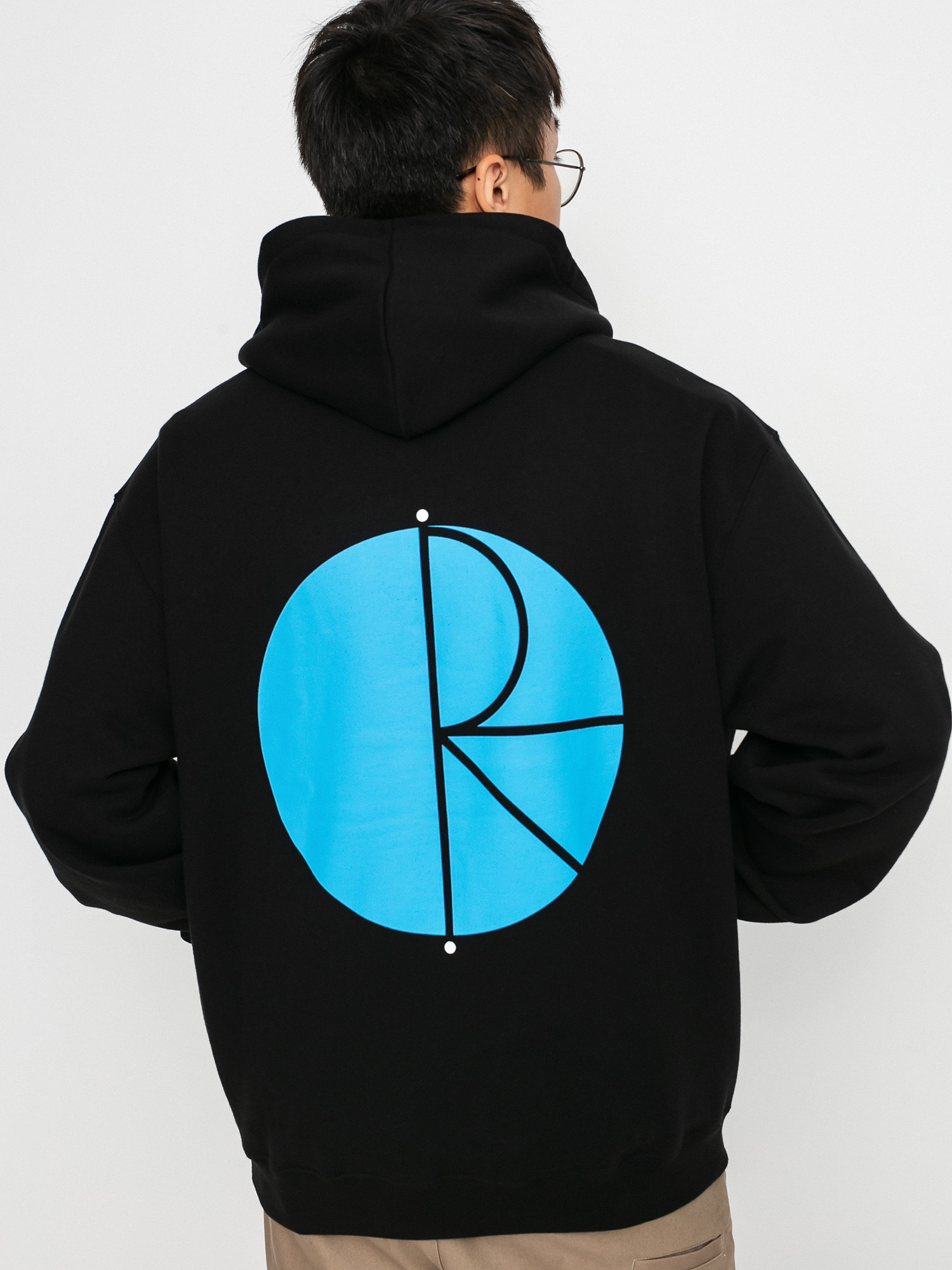 Bluza z kapturem Polar Skate Fill Logo HD (black)