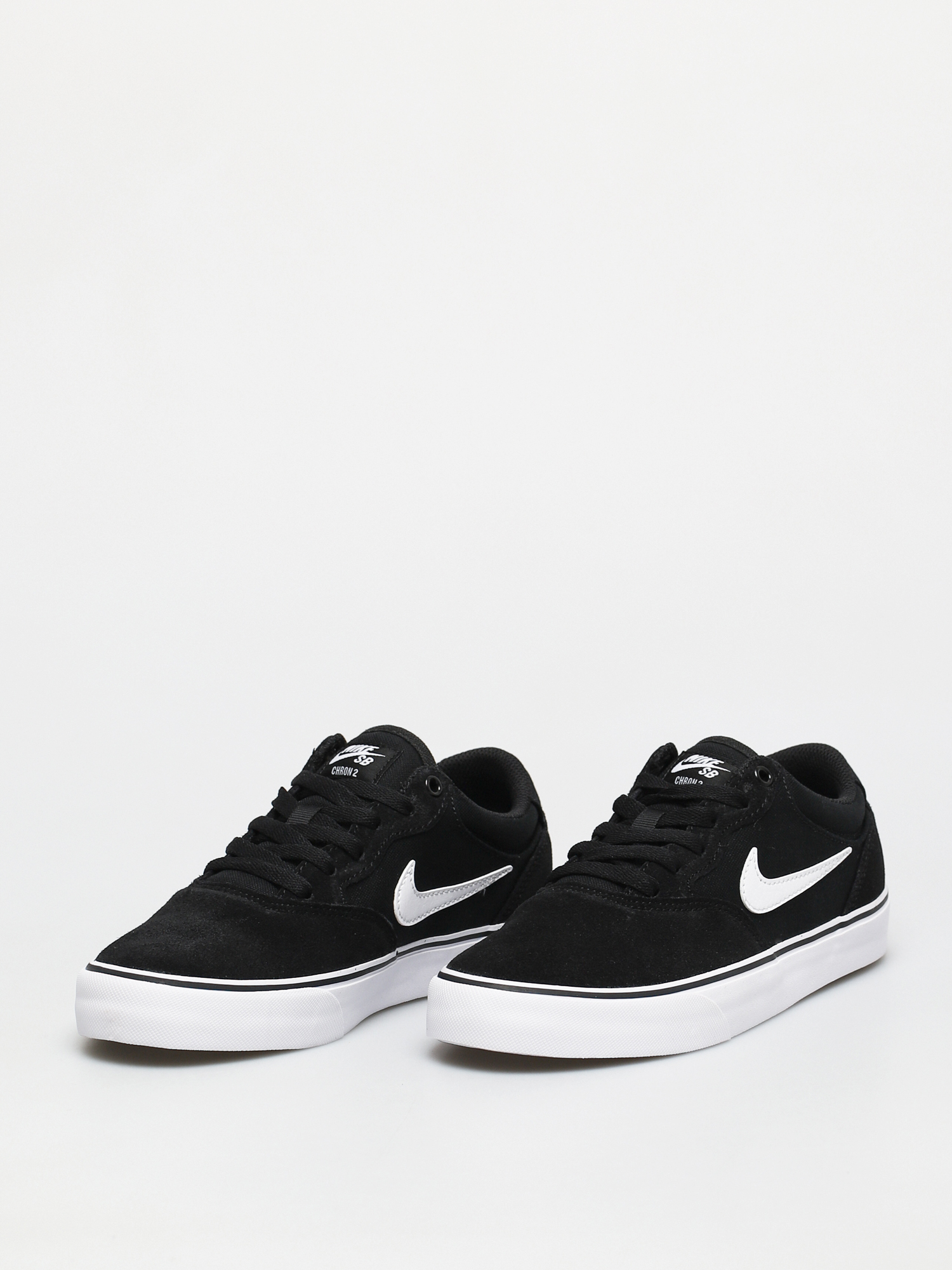nike sb chron black and white