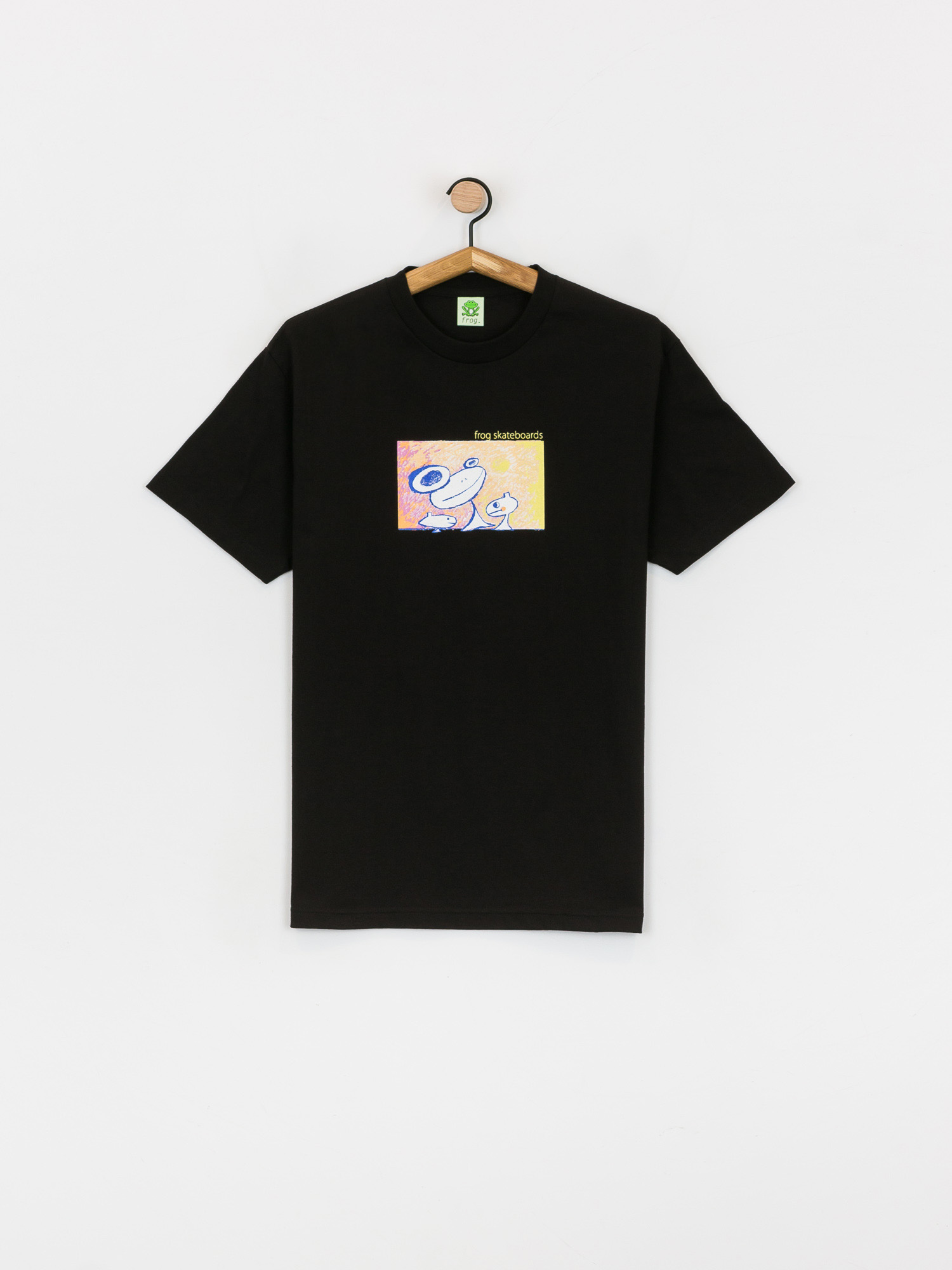 T-shirt Frog Skateboards Floating Again (black)