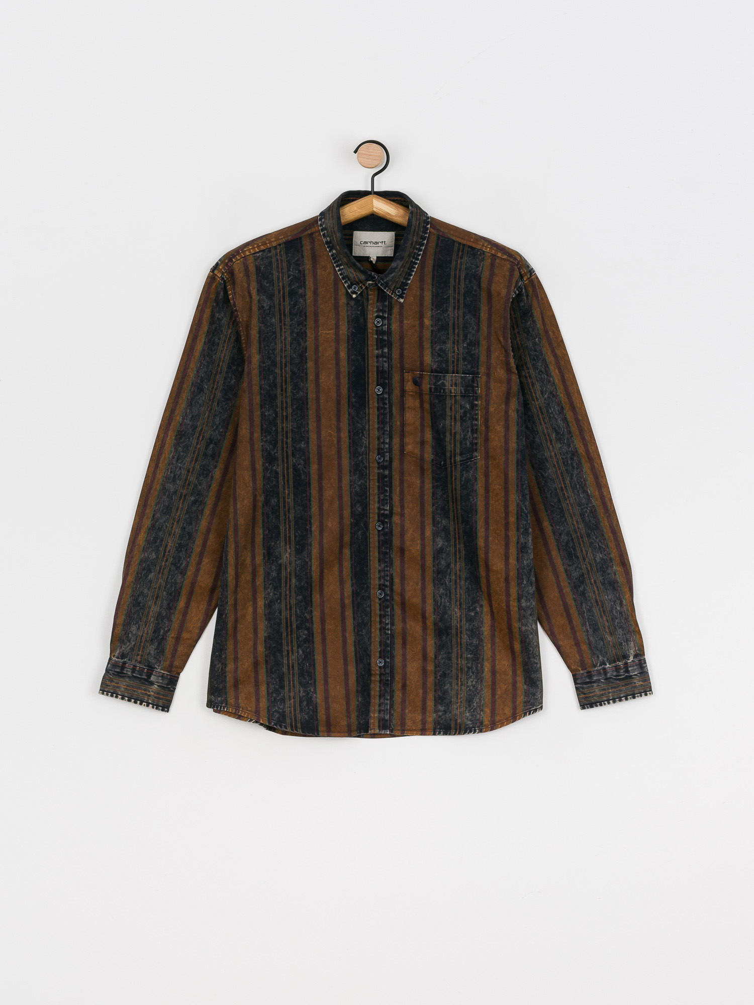Koszula Carhartt WIP Maynard (maynard stripe tawny/dark navy)
